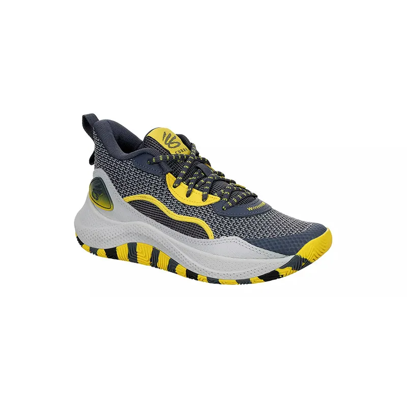Kid's Grade School Curry 3Z 24 Downpour Gray/Halo Gray