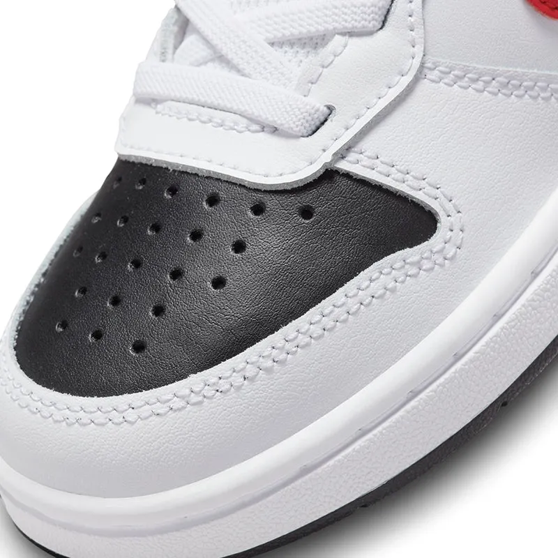Kid's Preschool Court Borough Mid 2 White/Red/Black