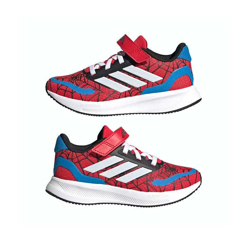 Kid's Preschool Runfalcon 5 Spider-Man Pure Ruby/White/Bright Blue