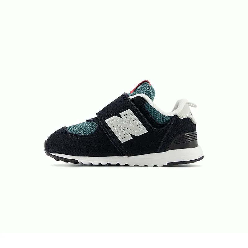 Kid's Toddler 574 Hook & Loop Black/Marsh Green