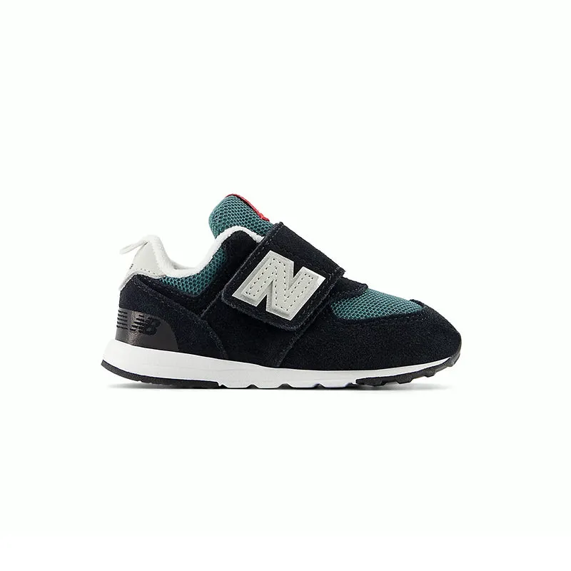 Kid's Toddler 574 Hook & Loop Black/Marsh Green