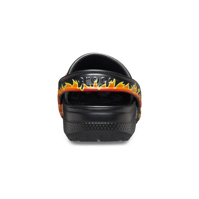 Kid's Toddler Classic Print Clog Flames