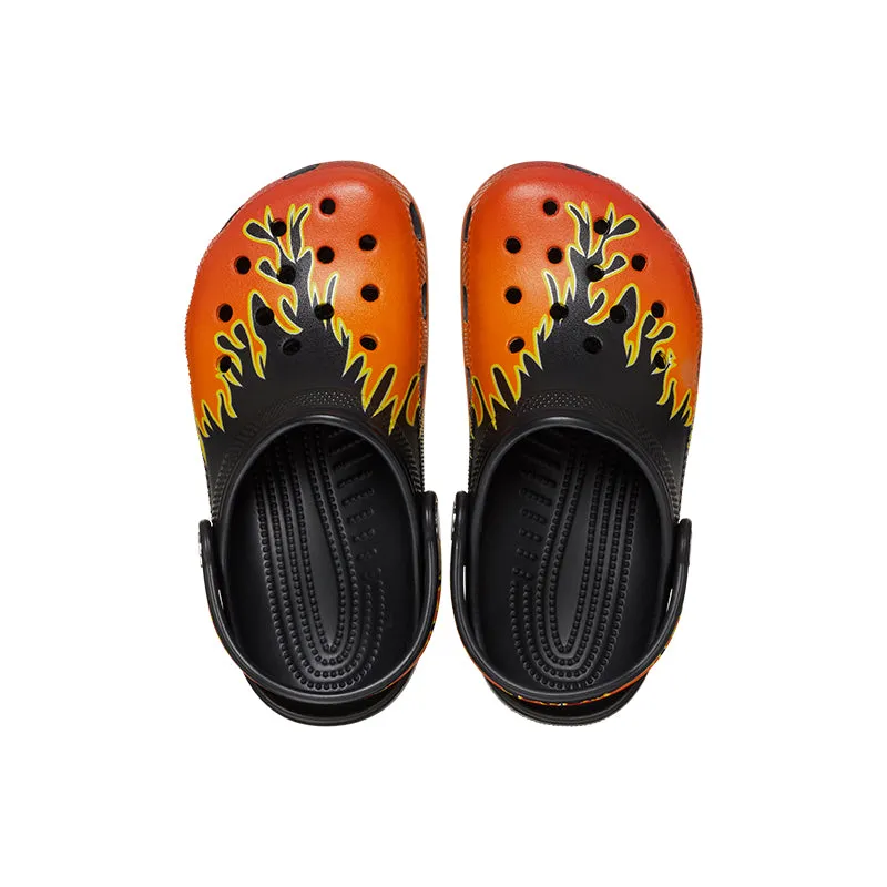 Kid's Toddler Classic Print Clog Flames