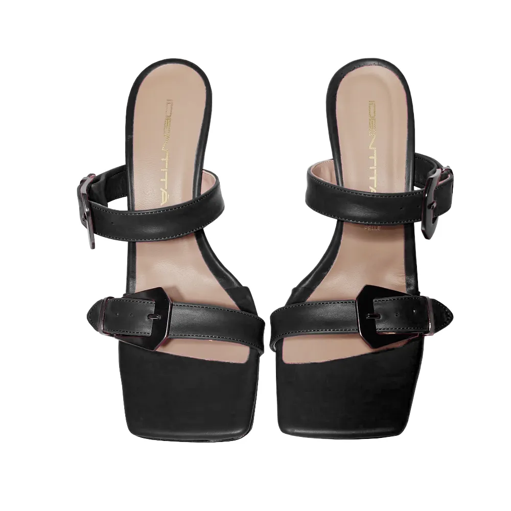 KIM LEATHER BLACK