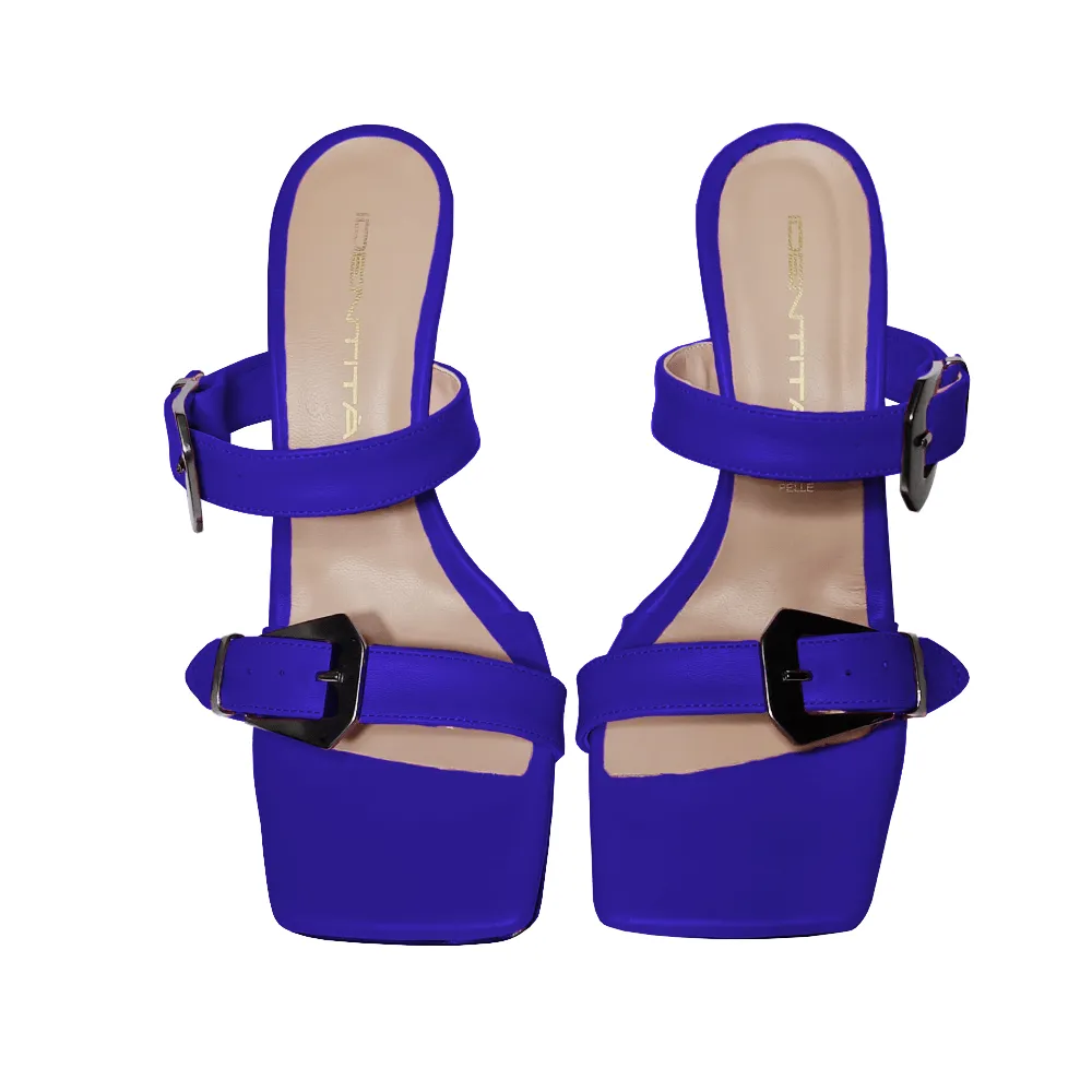 KIM LEATHER BLUE