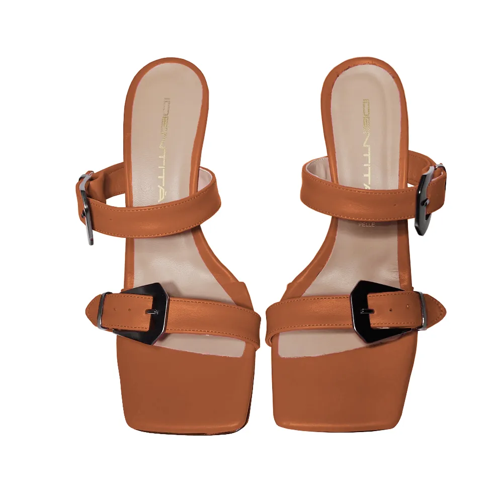 KIM LEATHER BROWN
