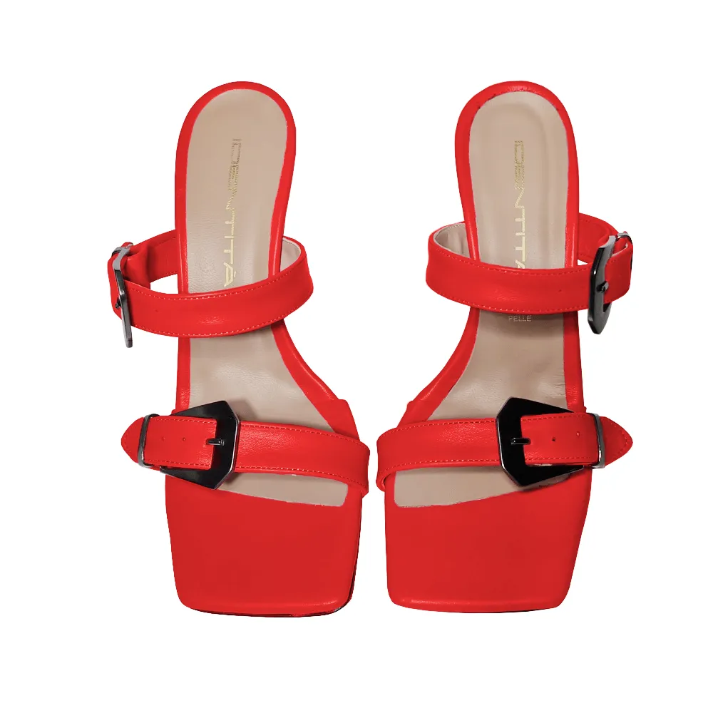 KIM LEATHER RED