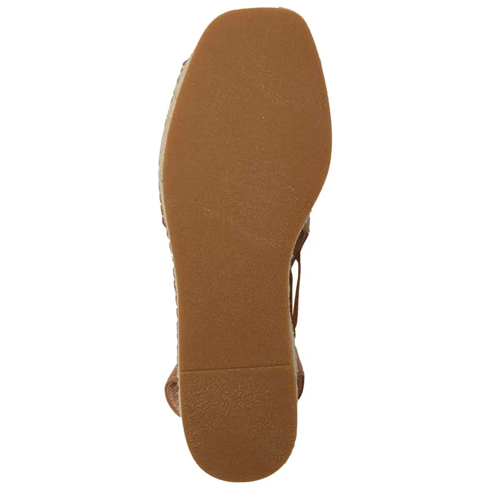 Koko Espadrille in Tan Leather