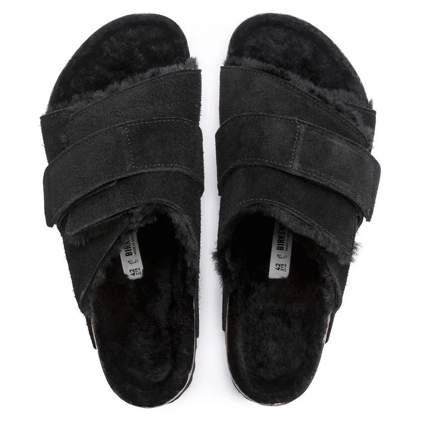 Kyoto Men - Black Shearling Suede||Kyoto pour hommes - Sude fourrure noir