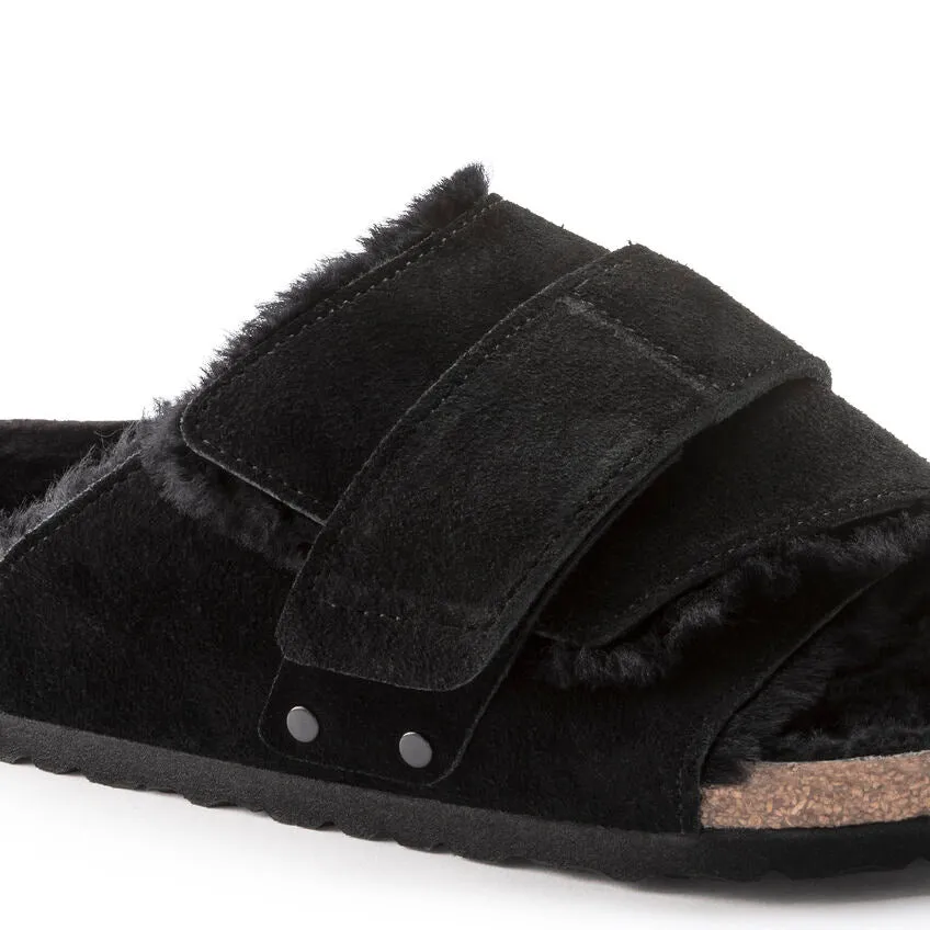 Kyoto Men - Black Shearling Suede||Kyoto pour hommes - Sude fourrure noir