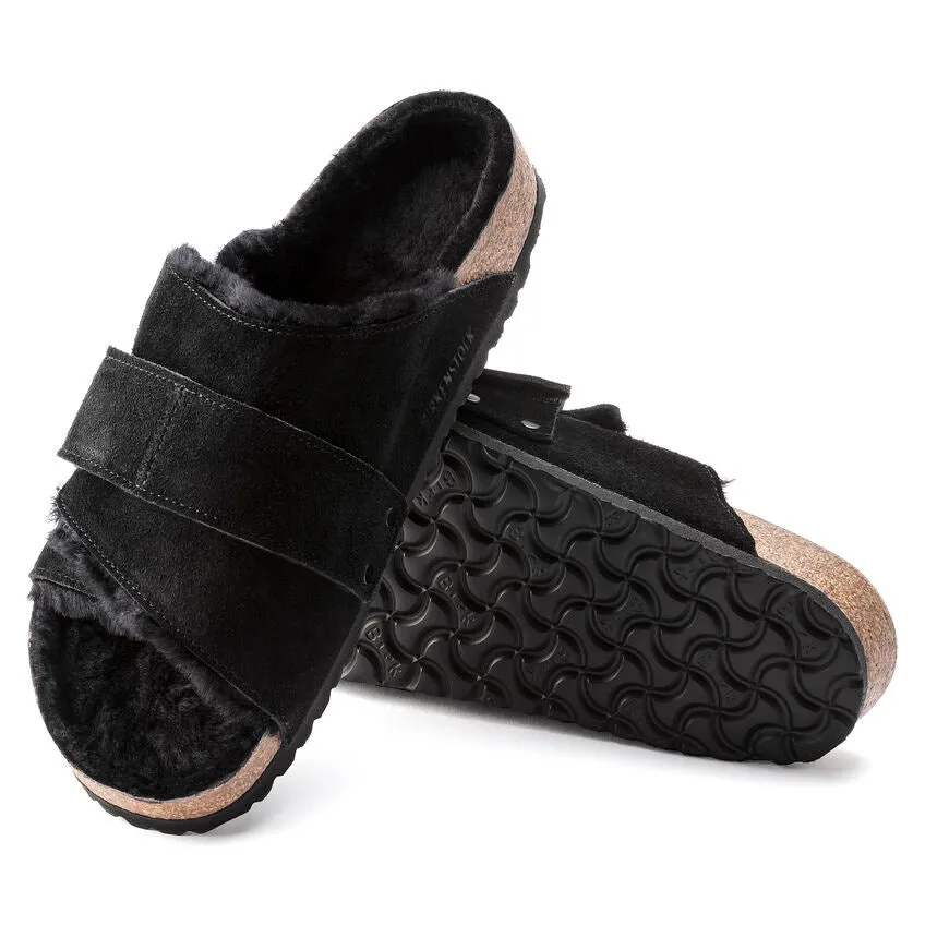 Kyoto Men - Black Shearling Suede||Kyoto pour hommes - Sude fourrure noir