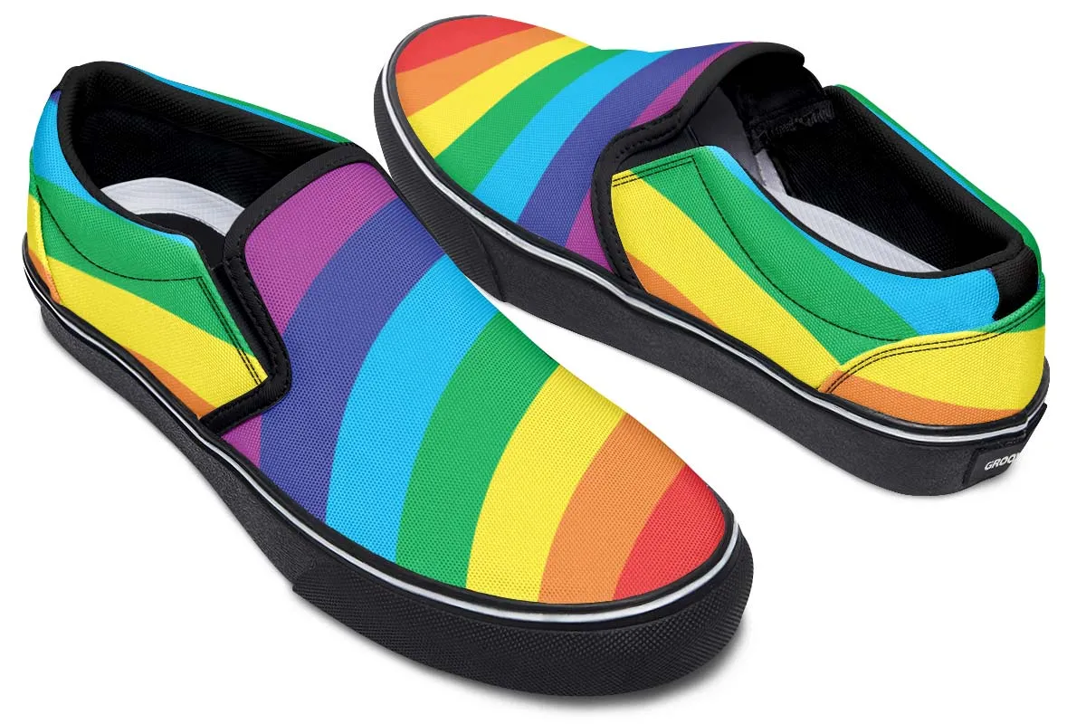 L G B T Q Pride Slip-On Shoes