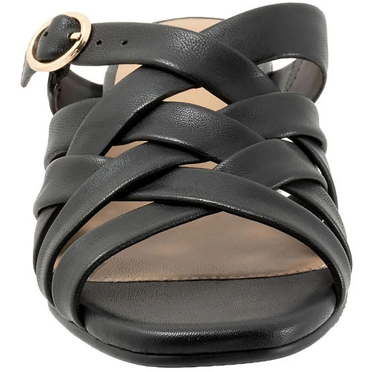 LAURI Womens Leather Square toe Strappy Sandals