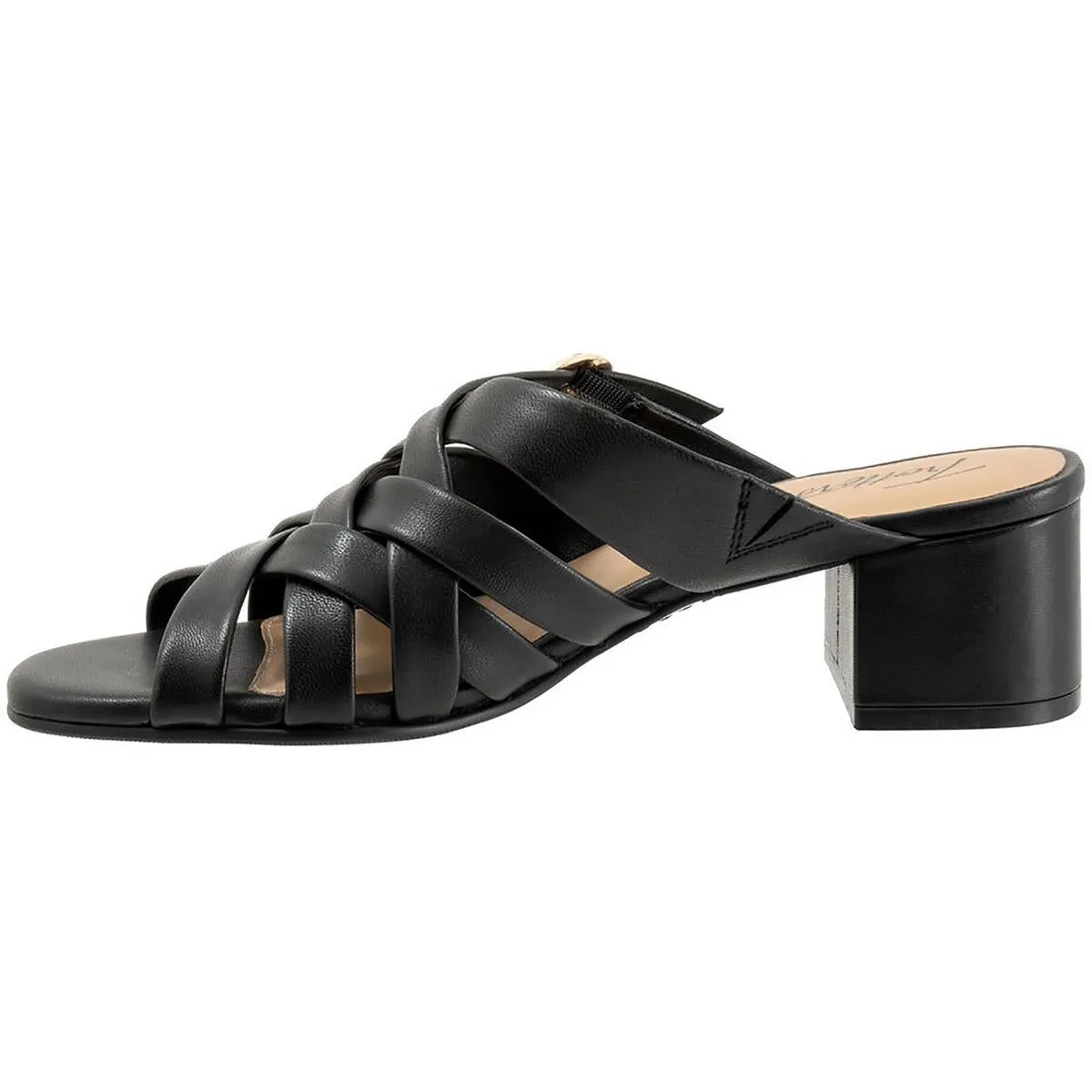 LAURI Womens Leather Square toe Strappy Sandals