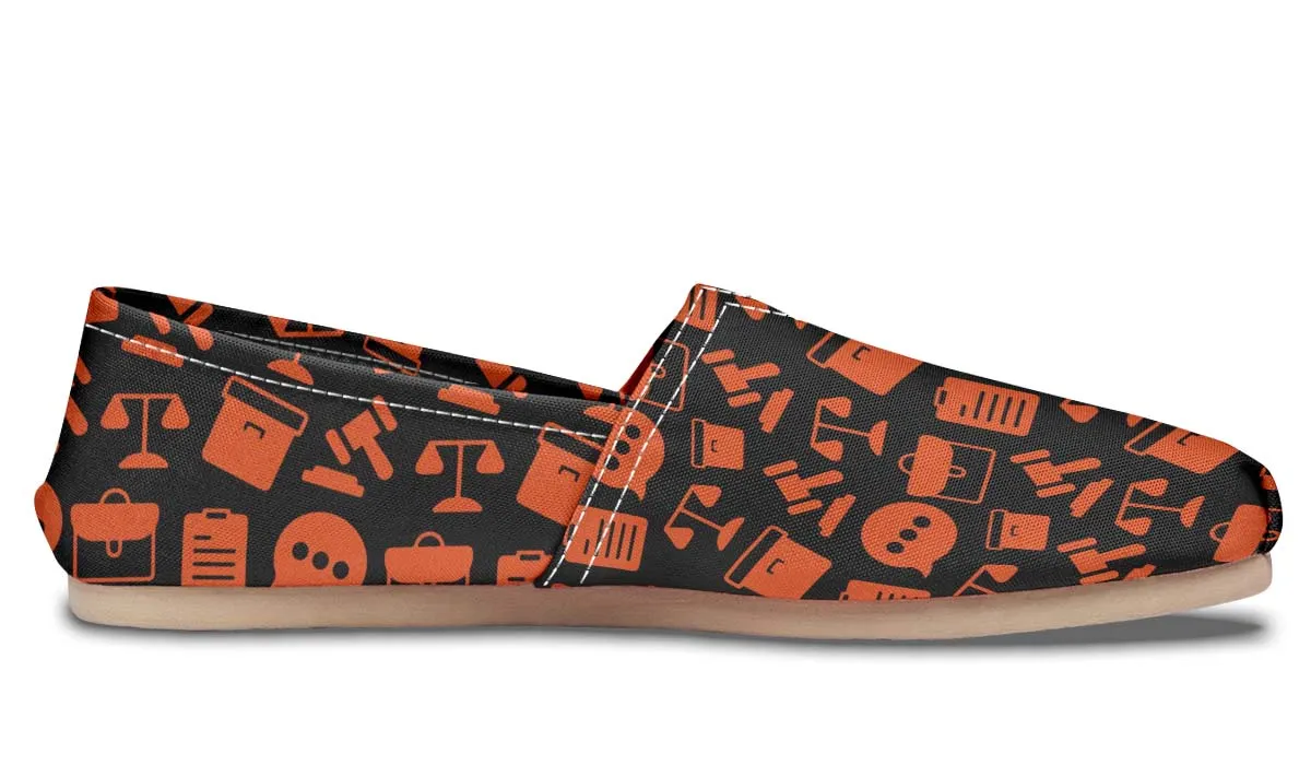 Legal Services Pattern Casual Shoes