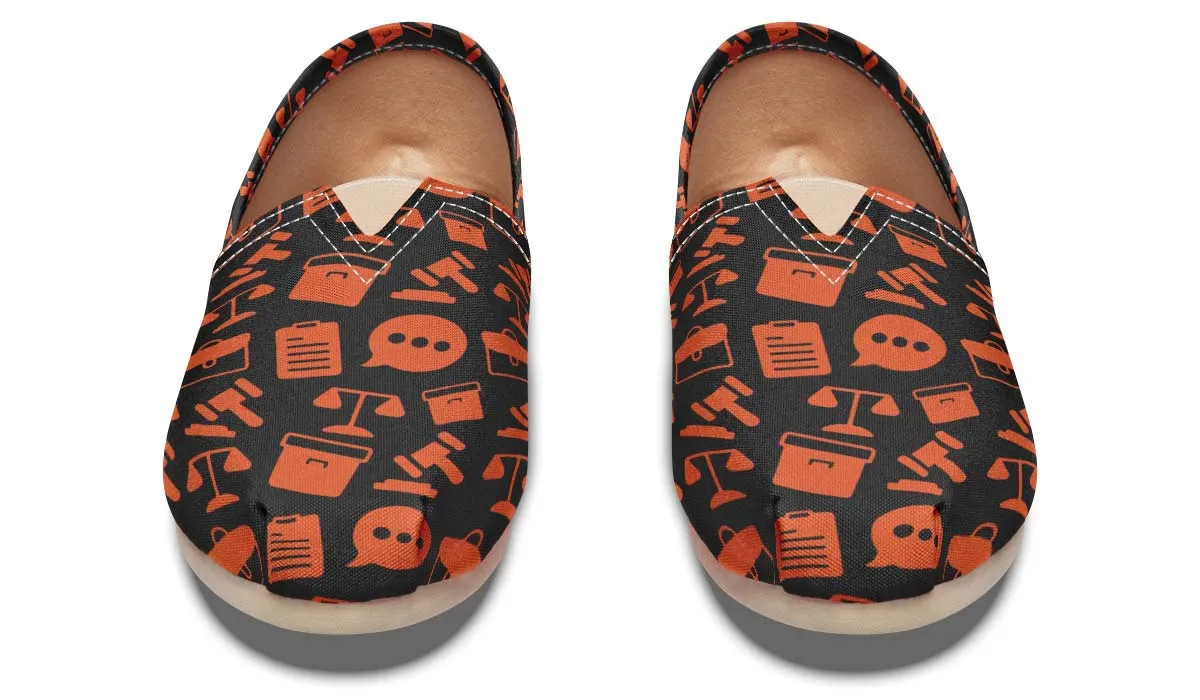 Legal Services Pattern Casual Shoes