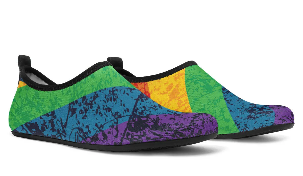 LGBTQ Pride Shoe Aqua Barefoot Shoes