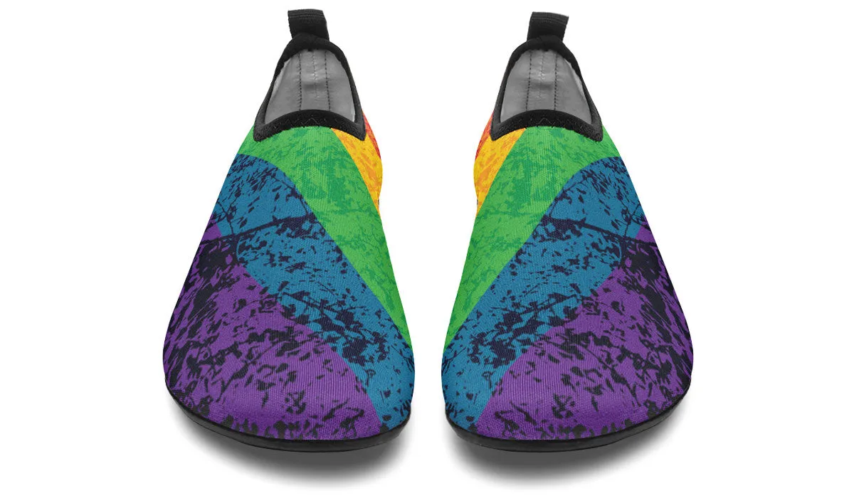 LGBTQ Pride Shoe Aqua Barefoot Shoes