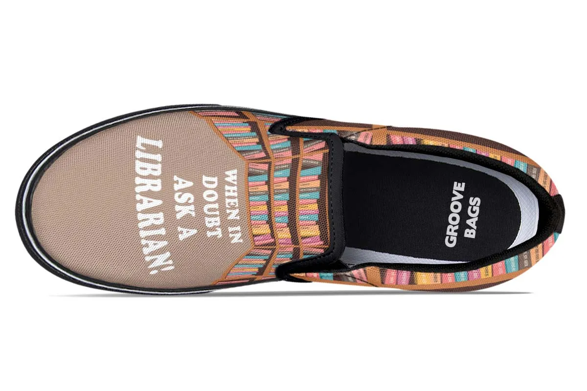 Librarian Life Slip-On Shoes