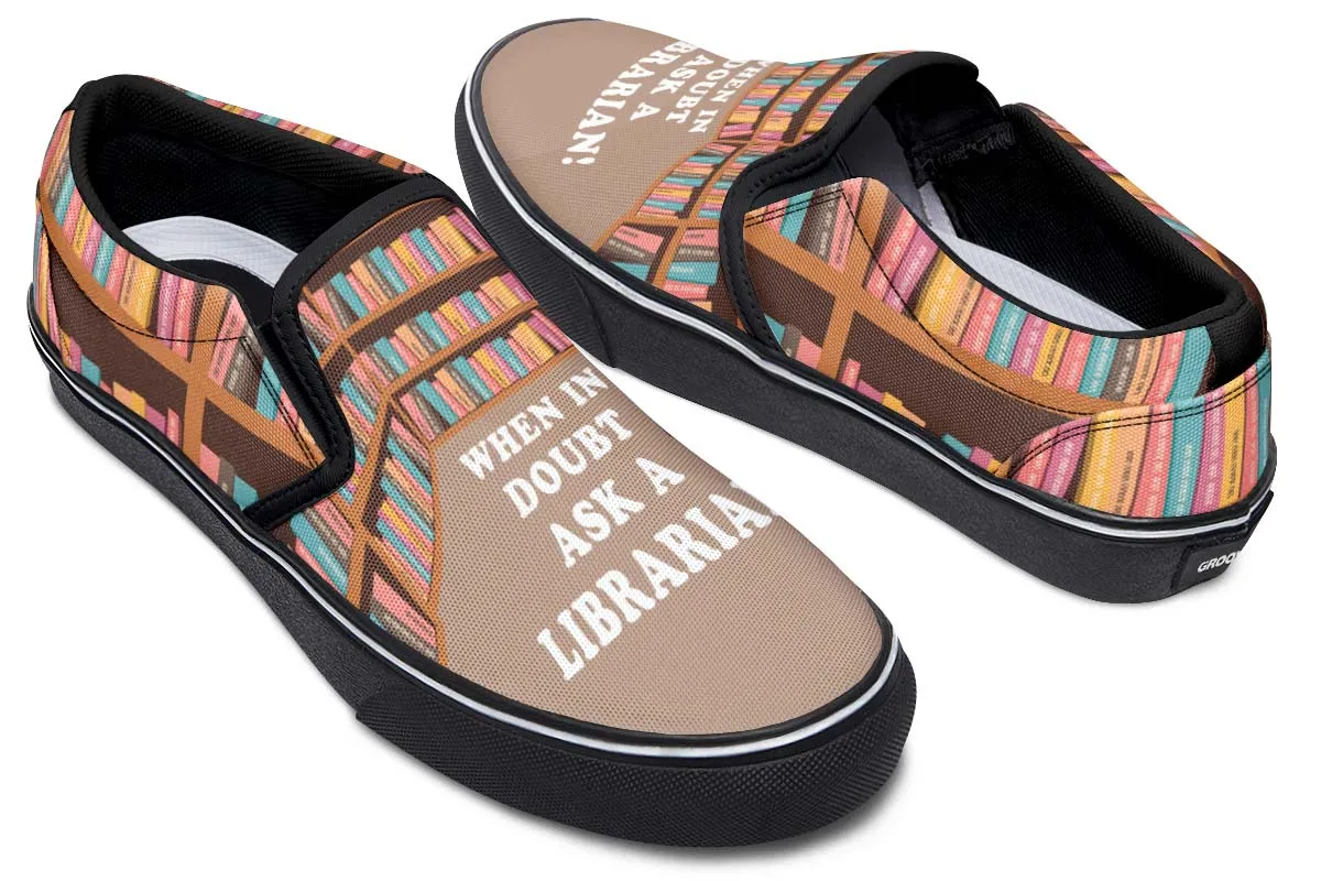 Librarian Life Slip-On Shoes