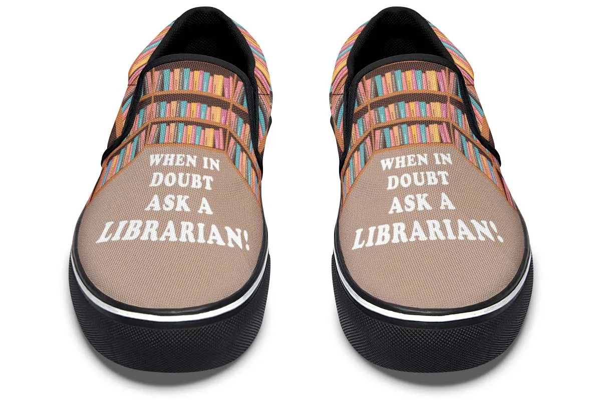 Librarian Life Slip-On Shoes