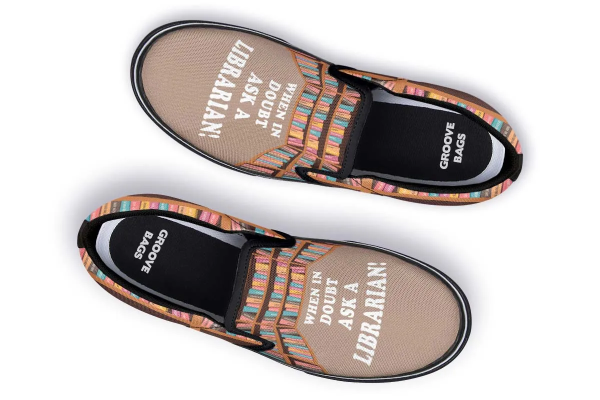 Librarian Life Slip-On Shoes