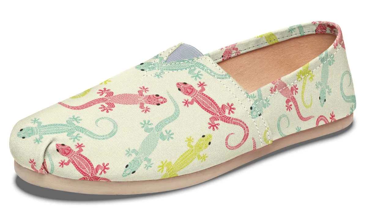 Lizard Pattern Casual Shoes