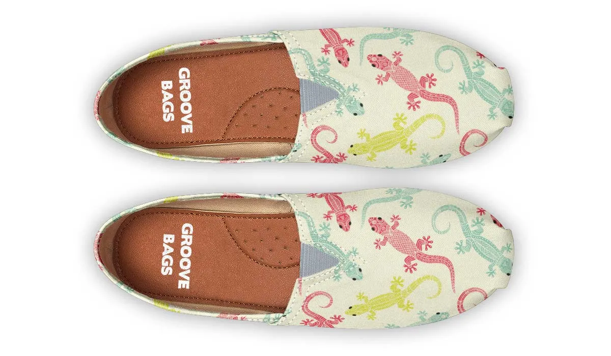 Lizard Pattern Casual Shoes