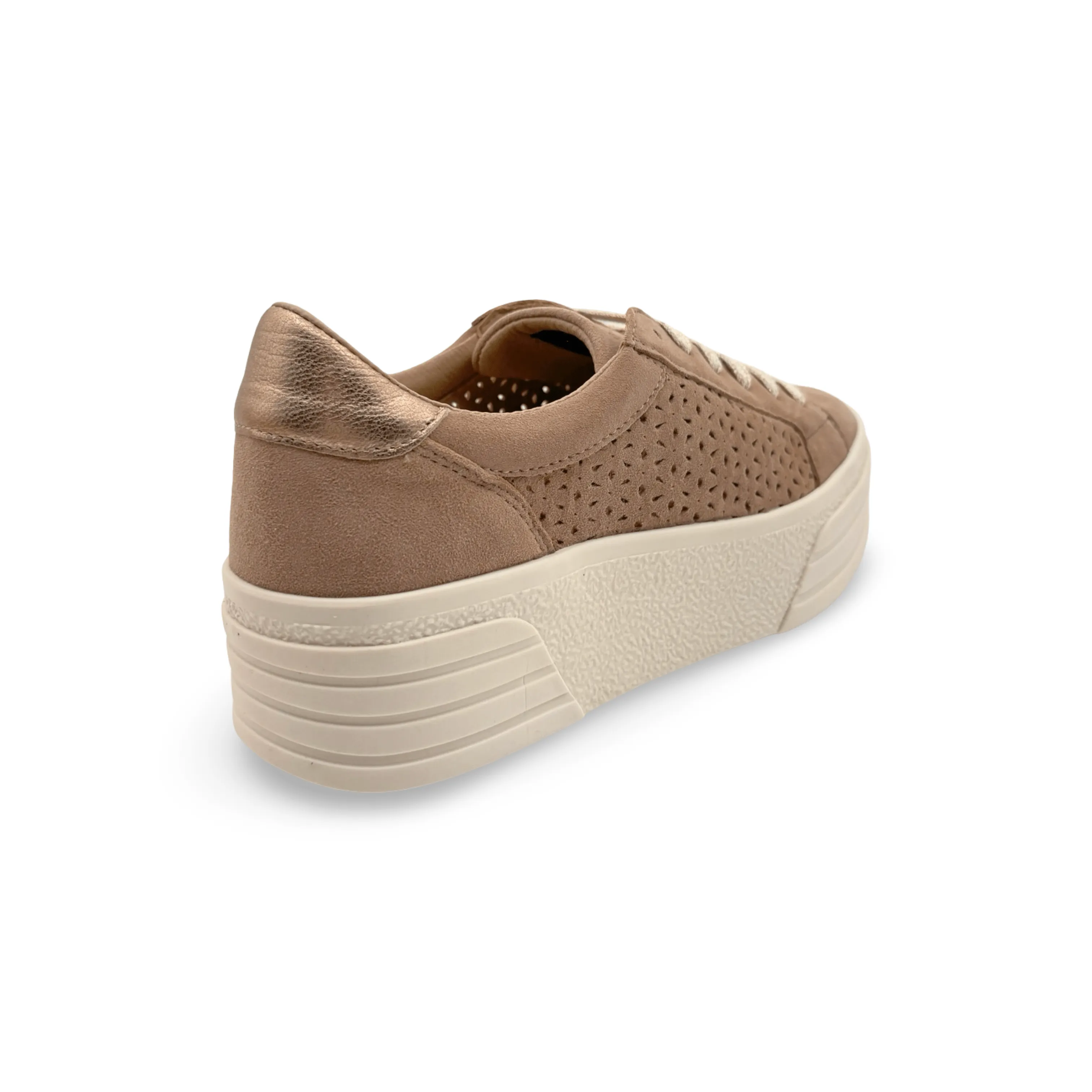 Lotta Beige Lace Up Sneaker