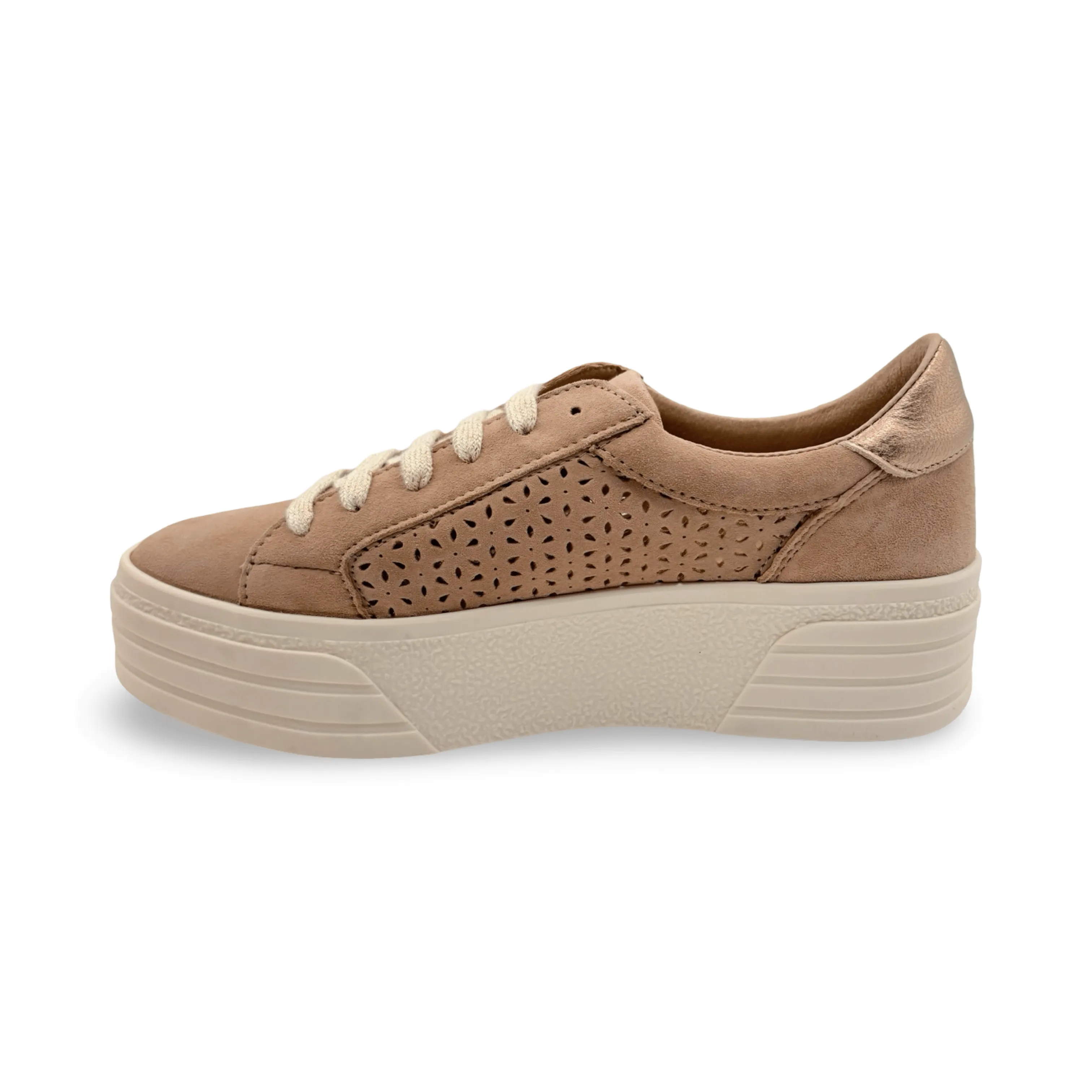 Lotta Beige Lace Up Sneaker