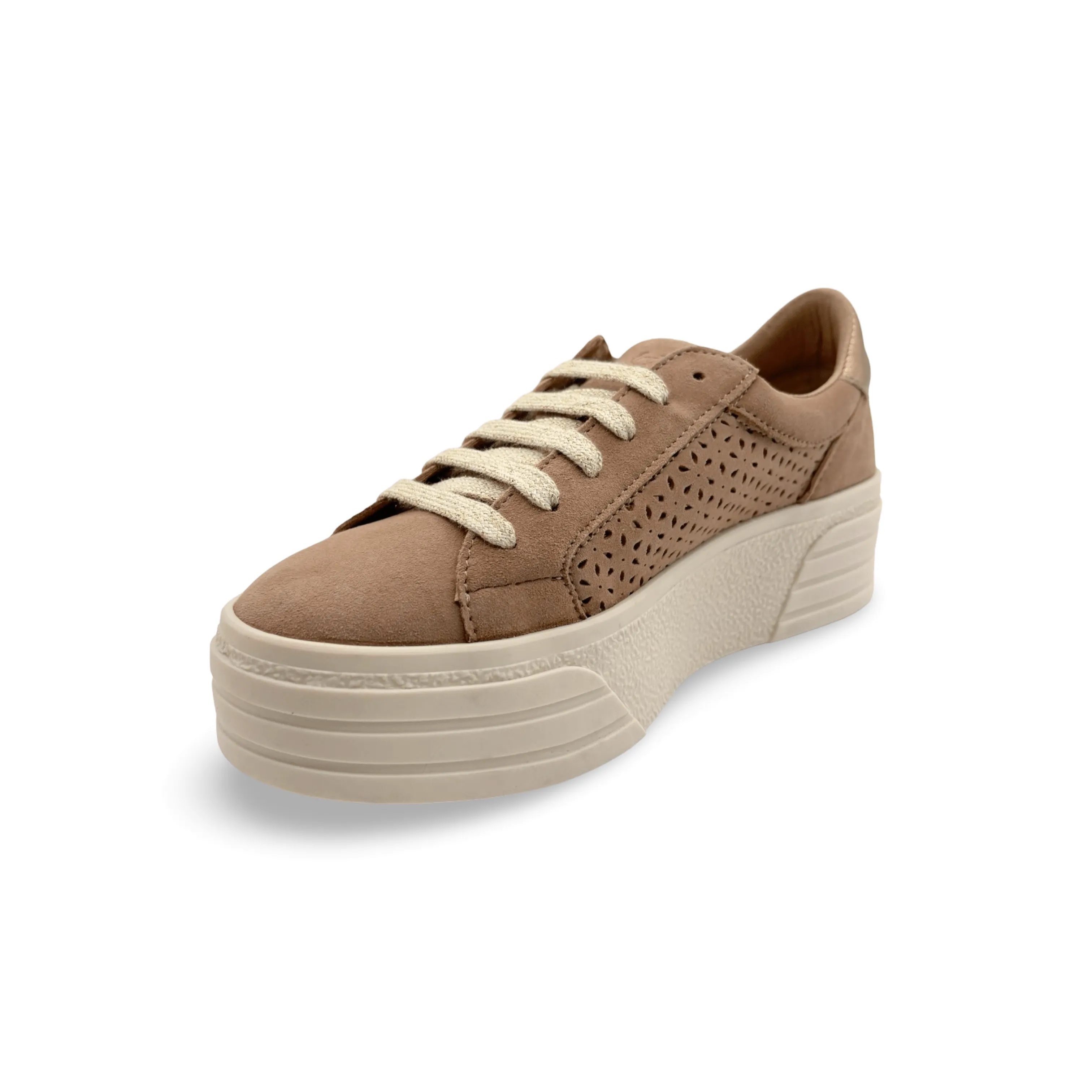 Lotta Beige Lace Up Sneaker