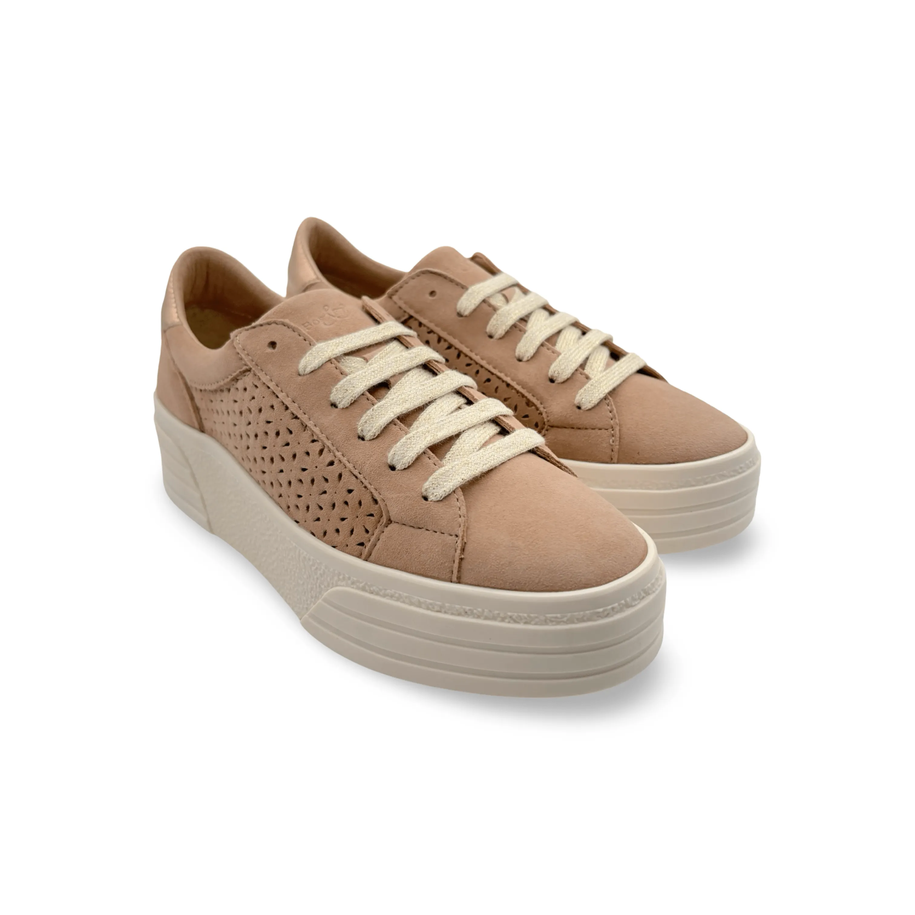 Lotta Beige Lace Up Sneaker