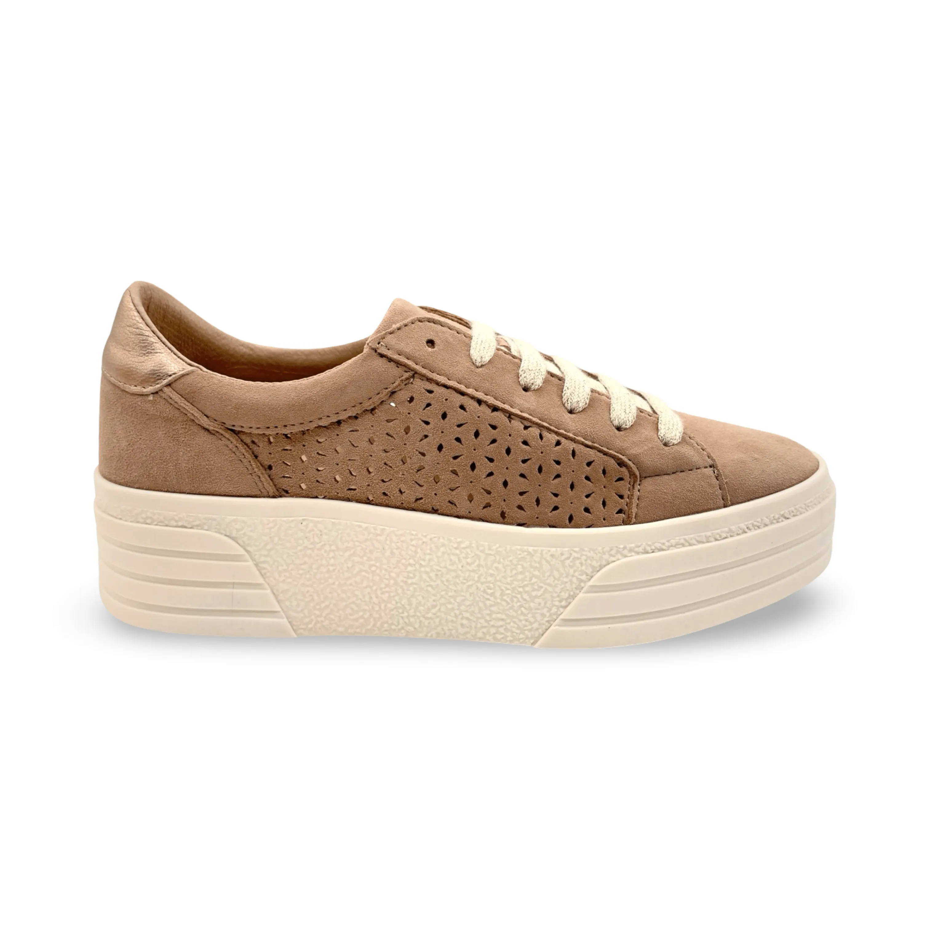 Lotta Beige Lace Up Sneaker