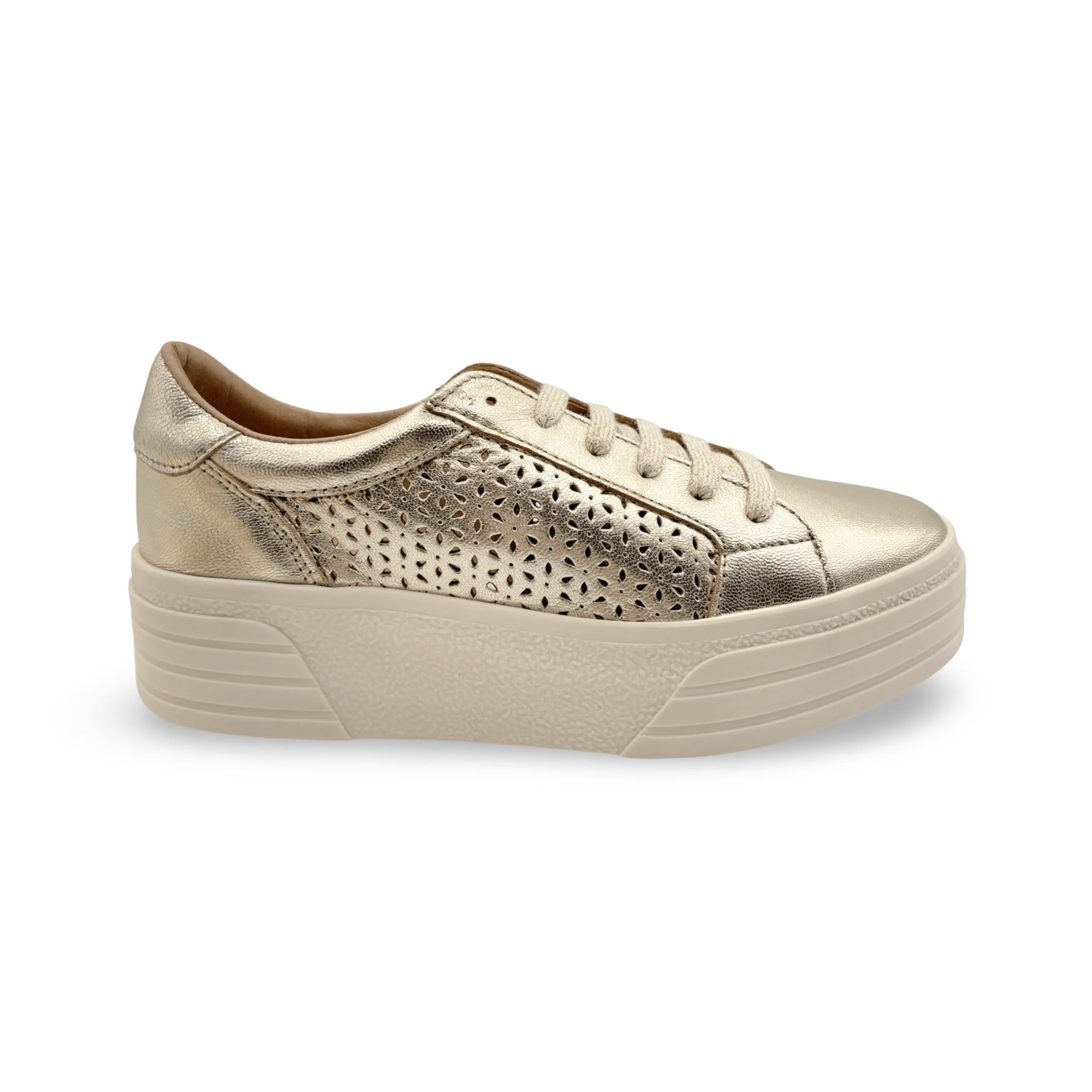 Lotta Gold Lace Up Platform Trainer