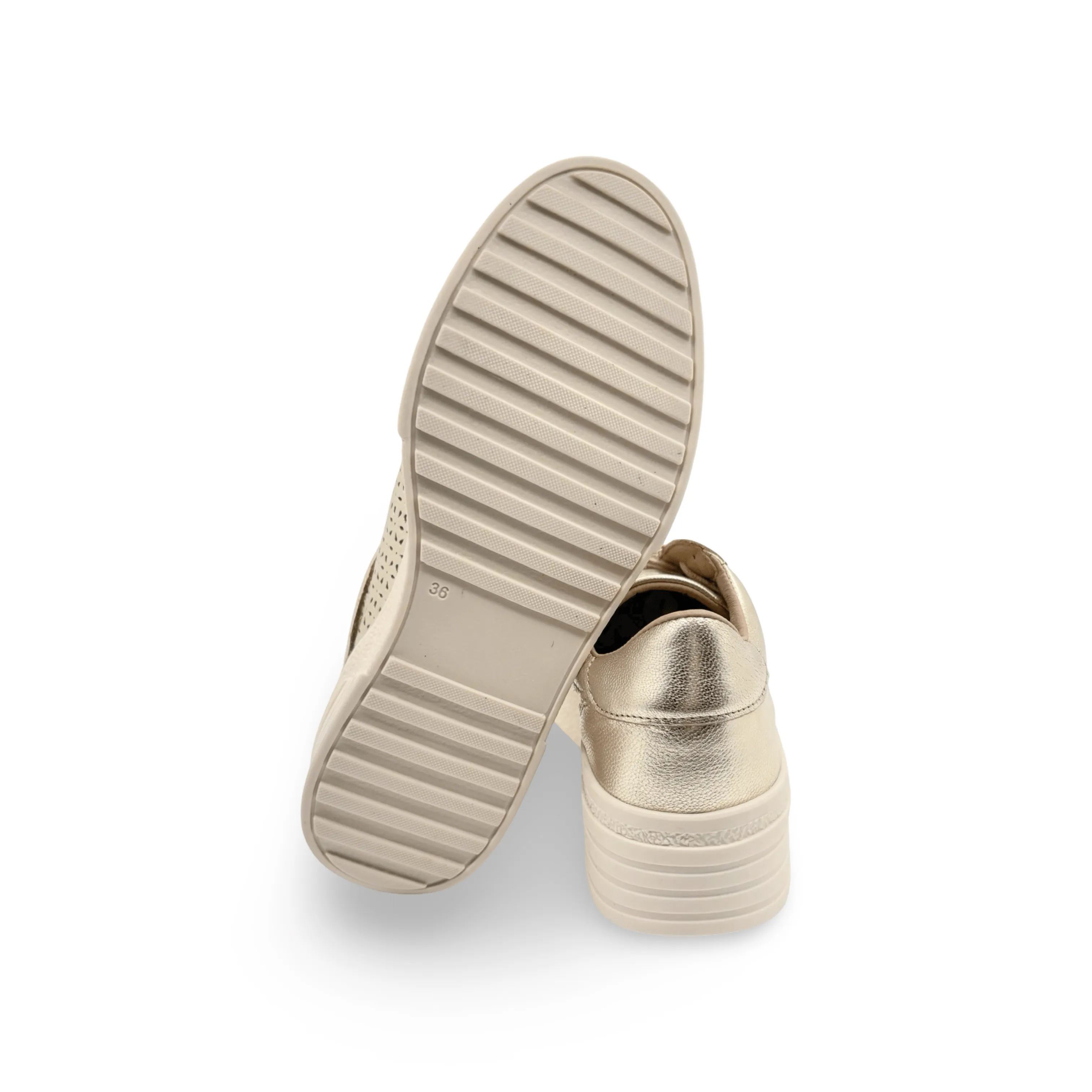 Lotta Gold Lace Up Platform Trainer