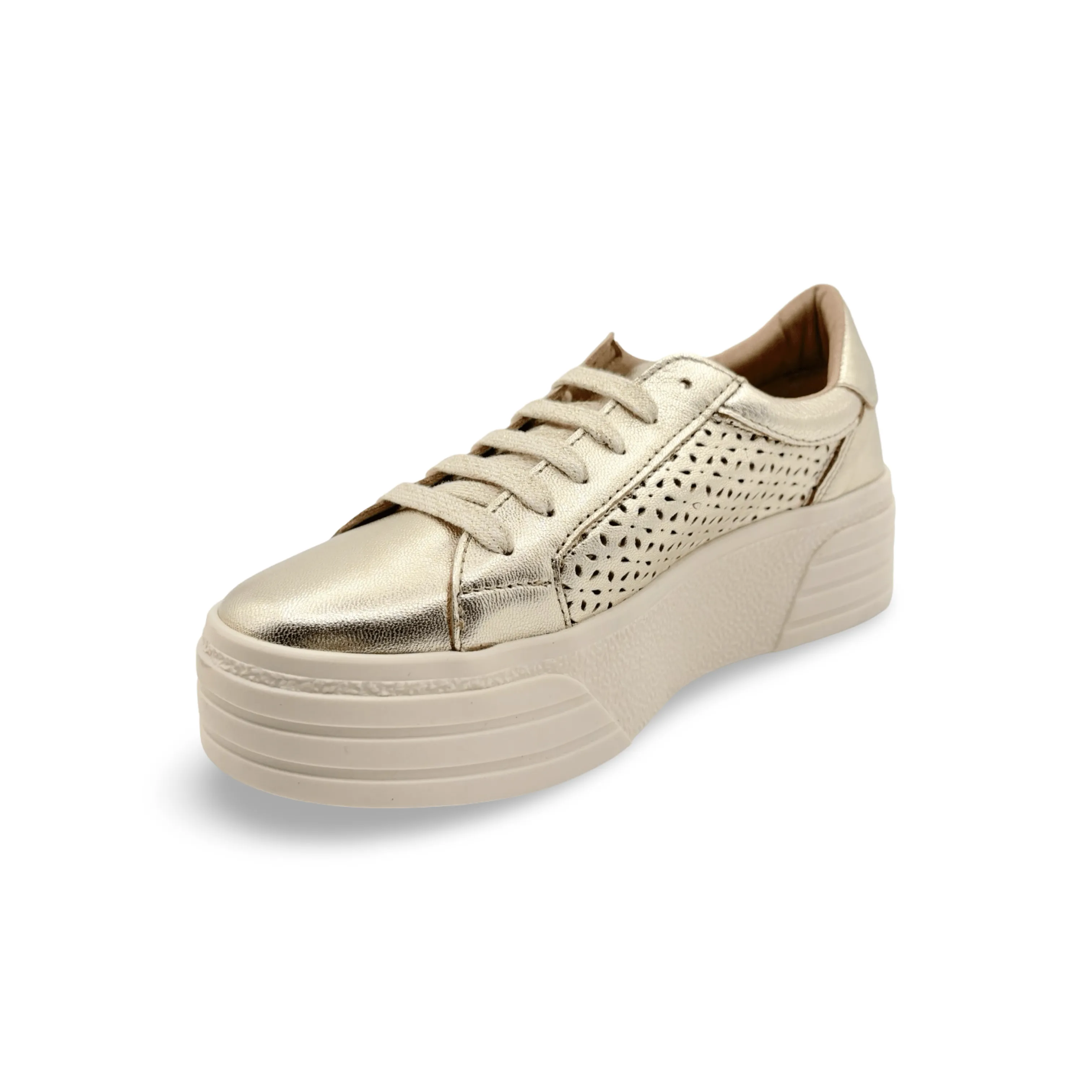Lotta Gold Lace Up Platform Trainer