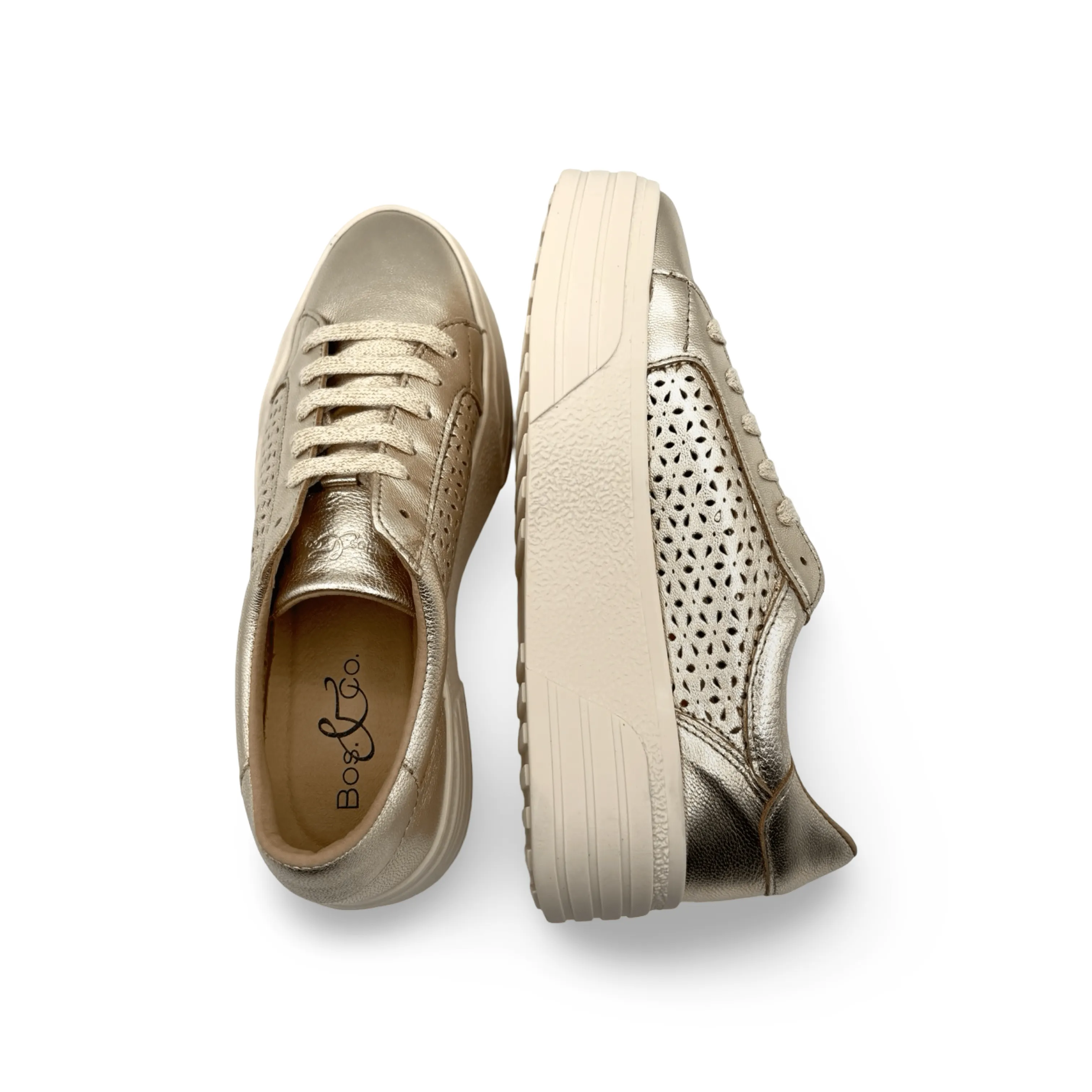Lotta Gold Lace Up Platform Trainer