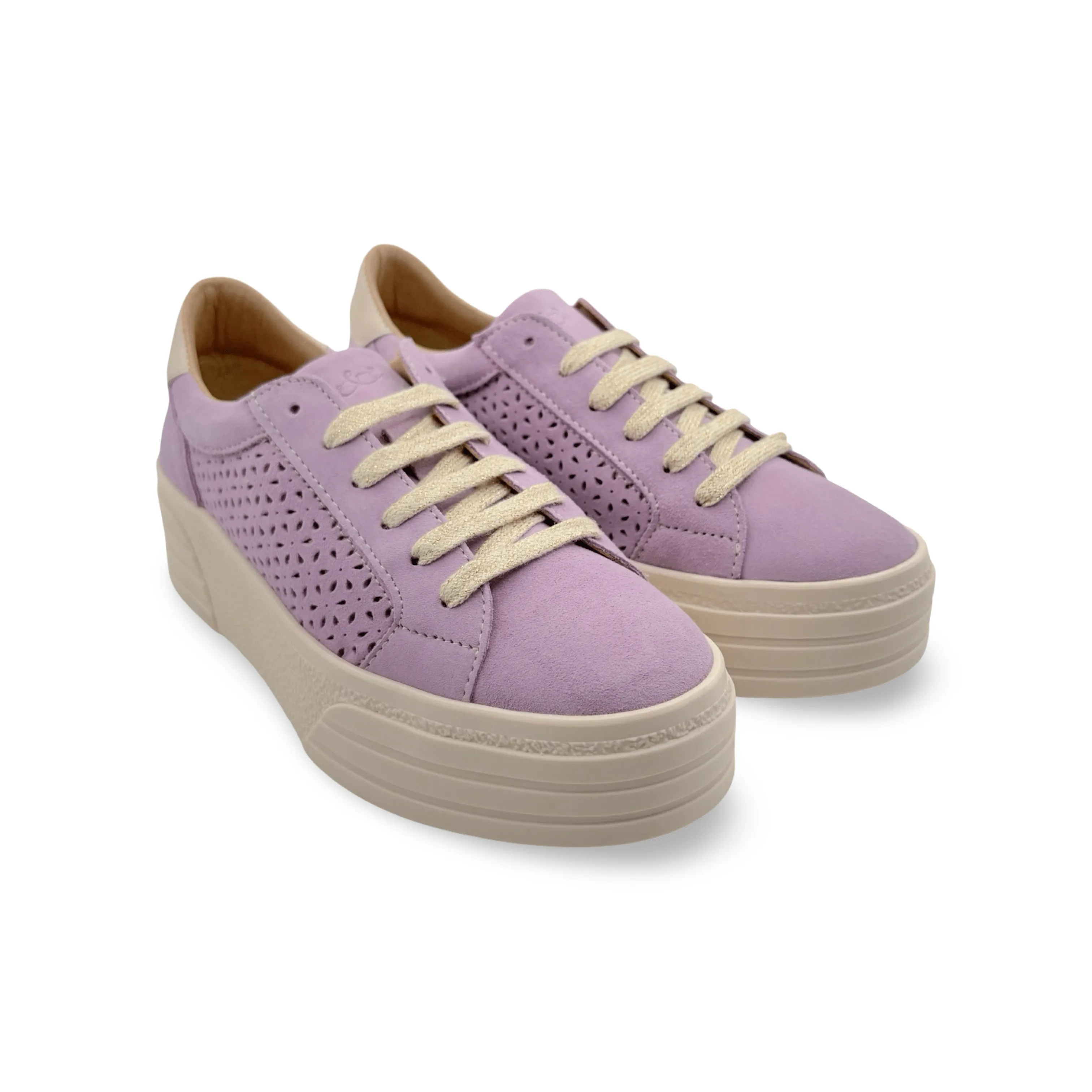 Lotta Lavender Lace Up Trainer