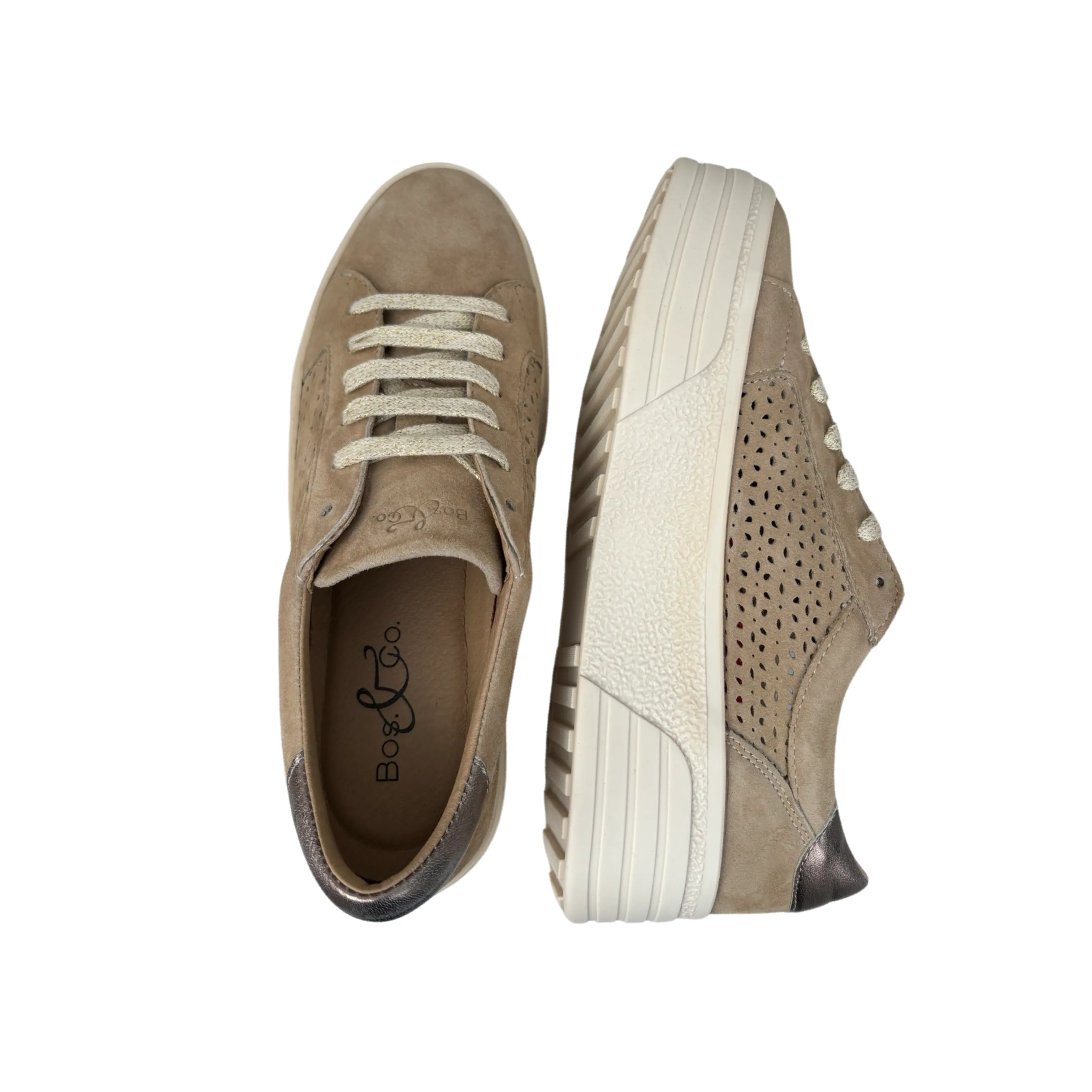 Lotta Suede Lace Up Trainer