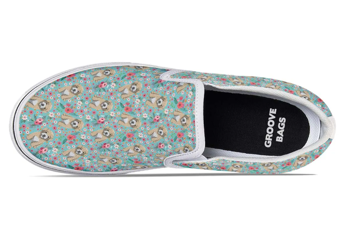 Maltipoo Flower Slip-On Shoes