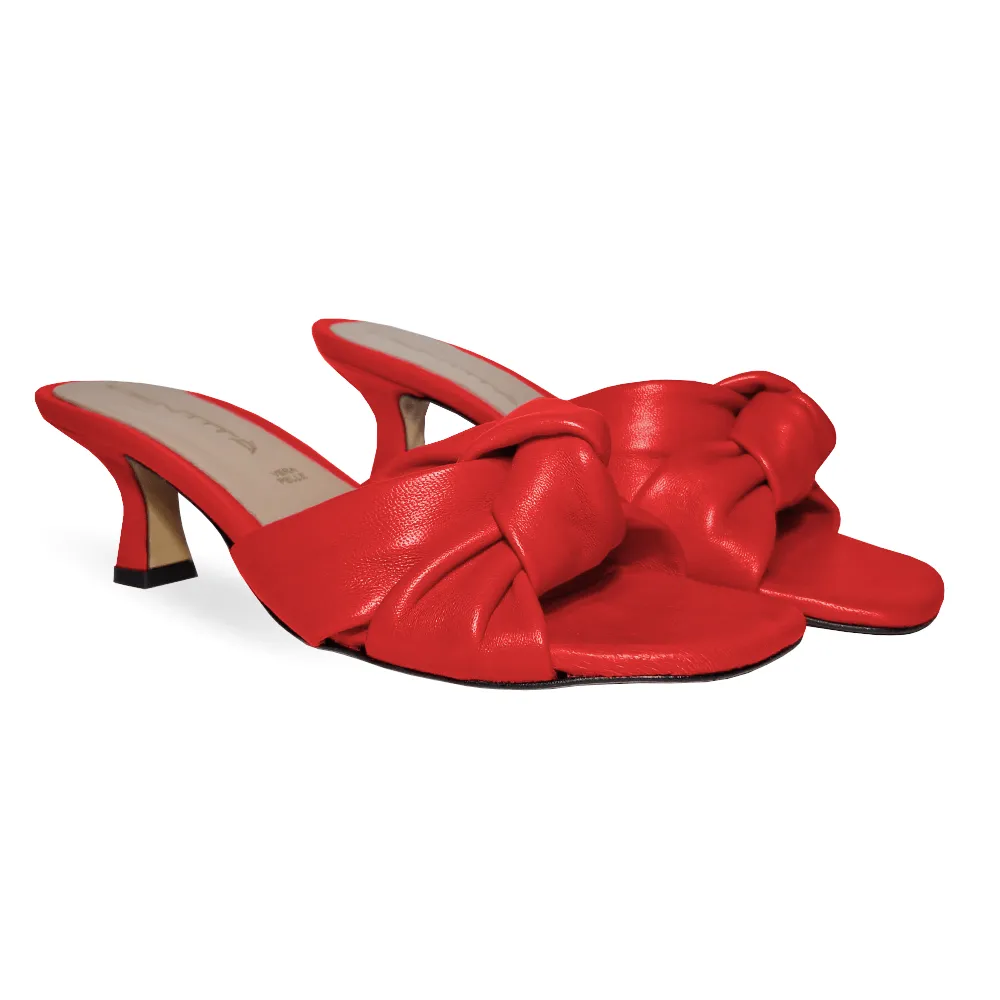 MARGAUX RED LEATHER