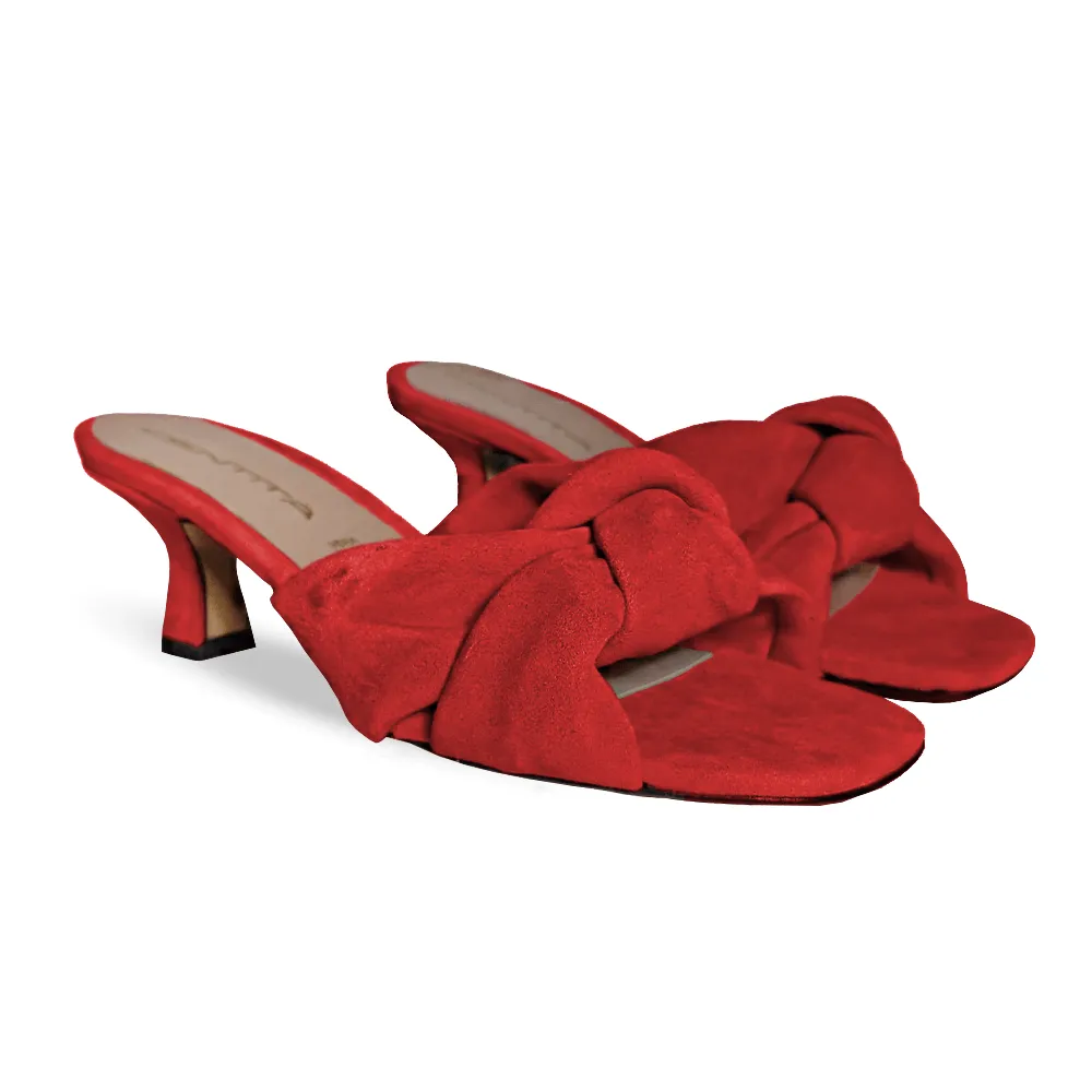 MARGAUX RED SUEDE