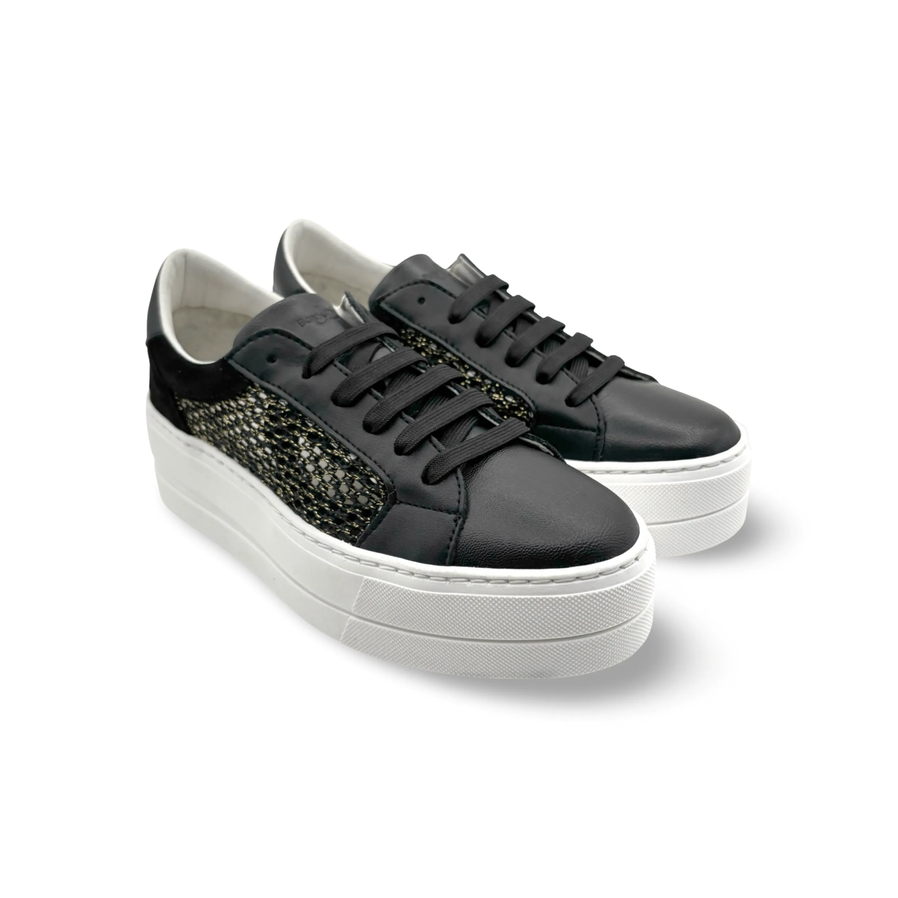 Marlo Black Platform Trainer