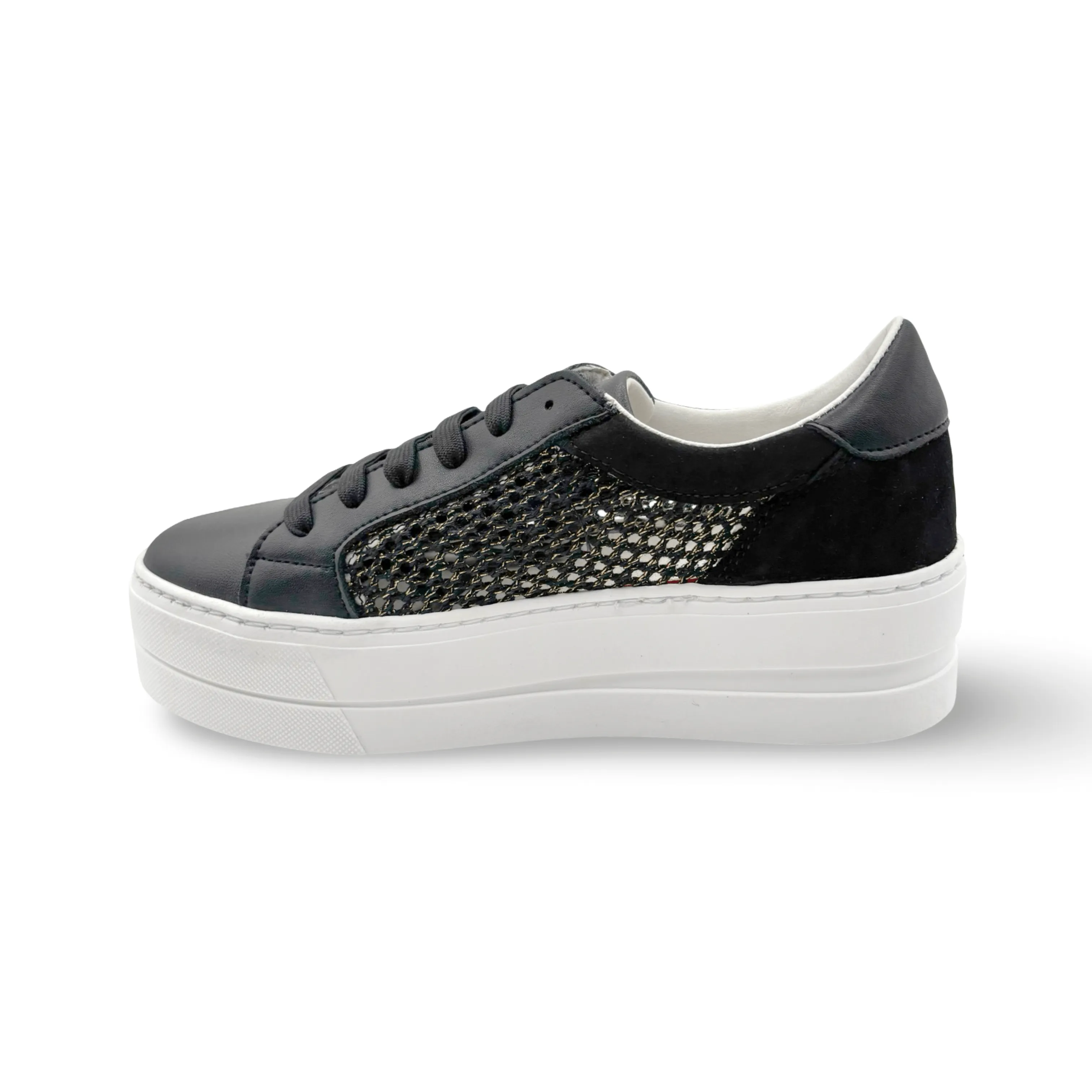 Marlo Black Platform Trainer