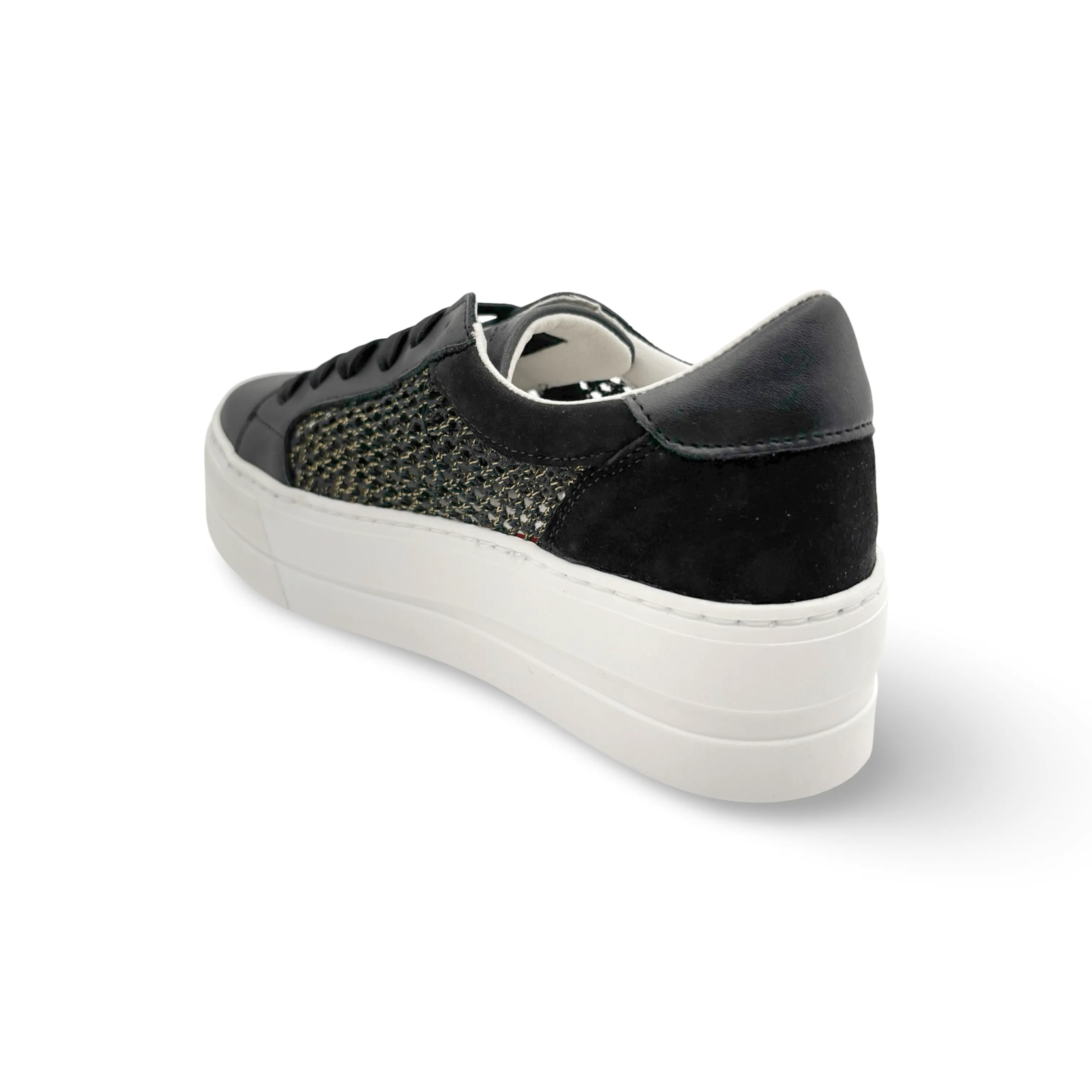 Marlo Black Platform Trainer