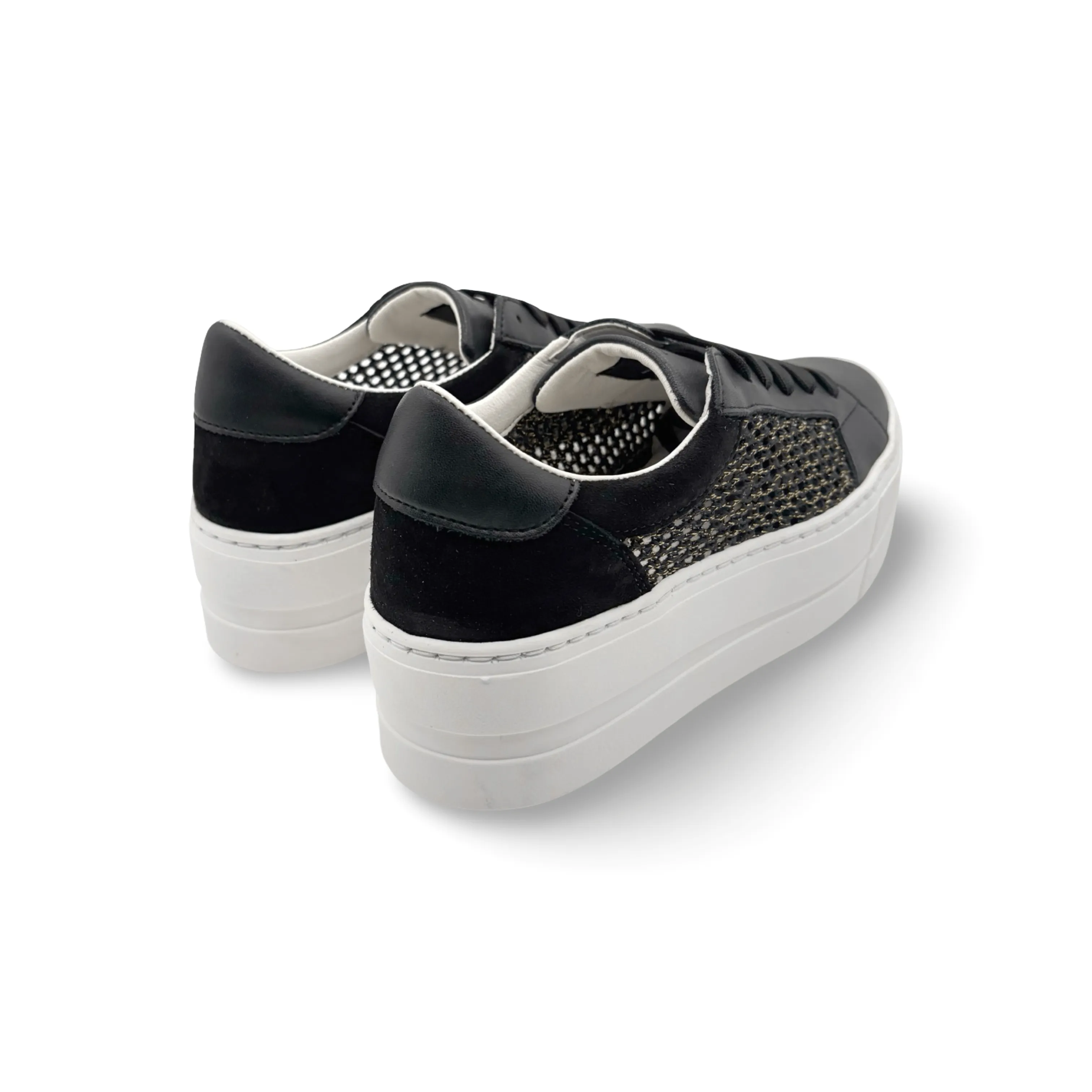 Marlo Black Platform Trainer