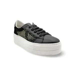 Marlo Black Platform Trainer