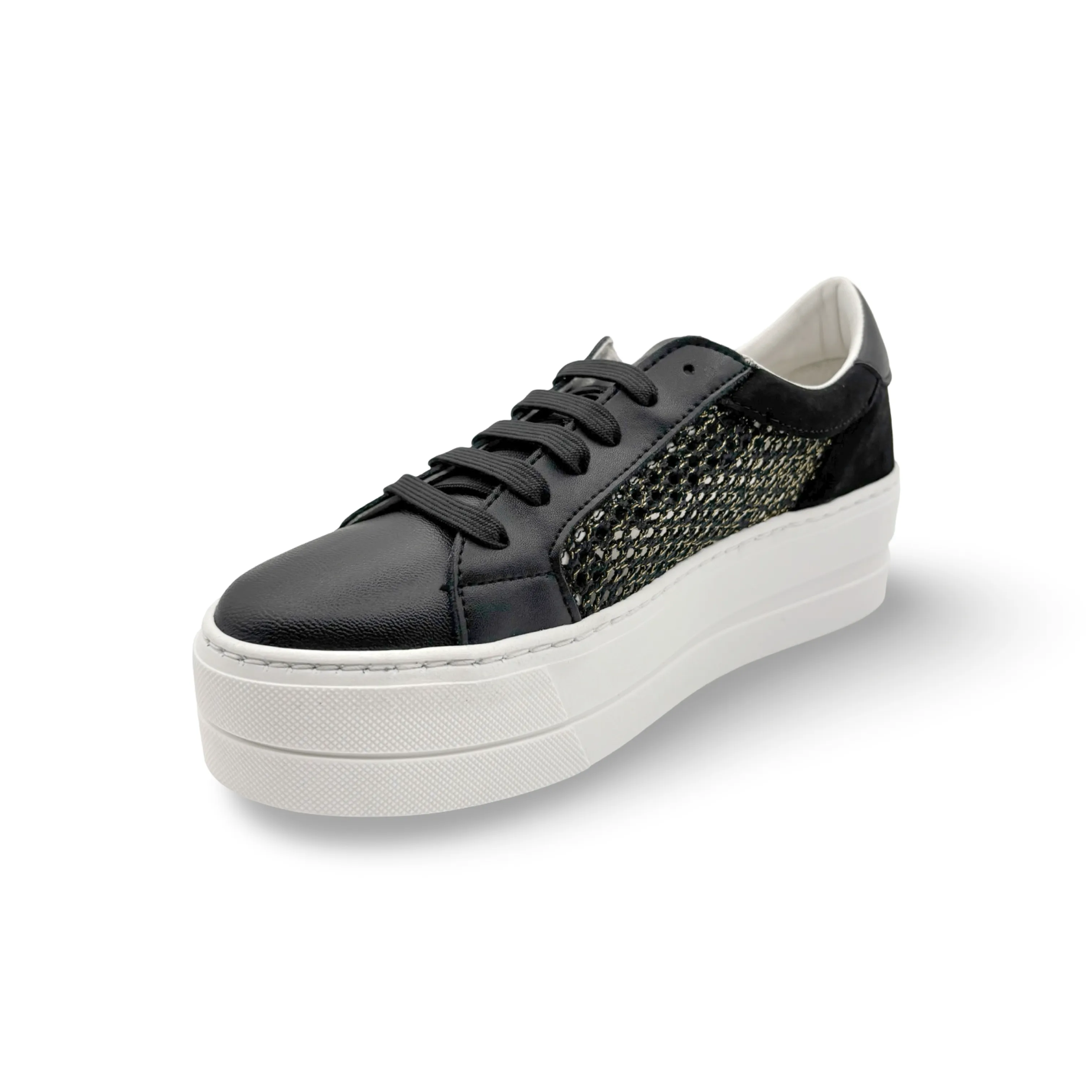 Marlo Black Platform Trainer