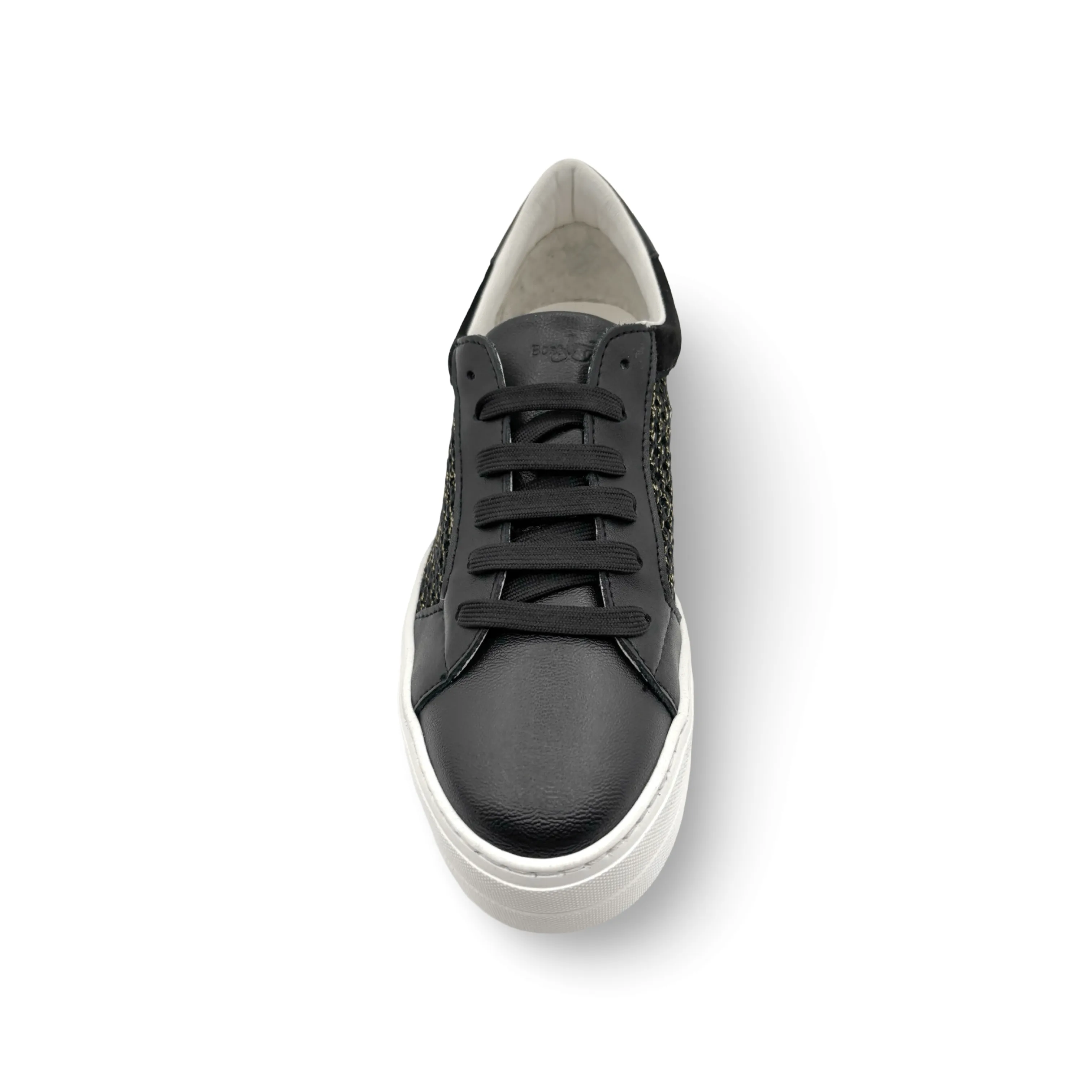 Marlo Black Platform Trainer