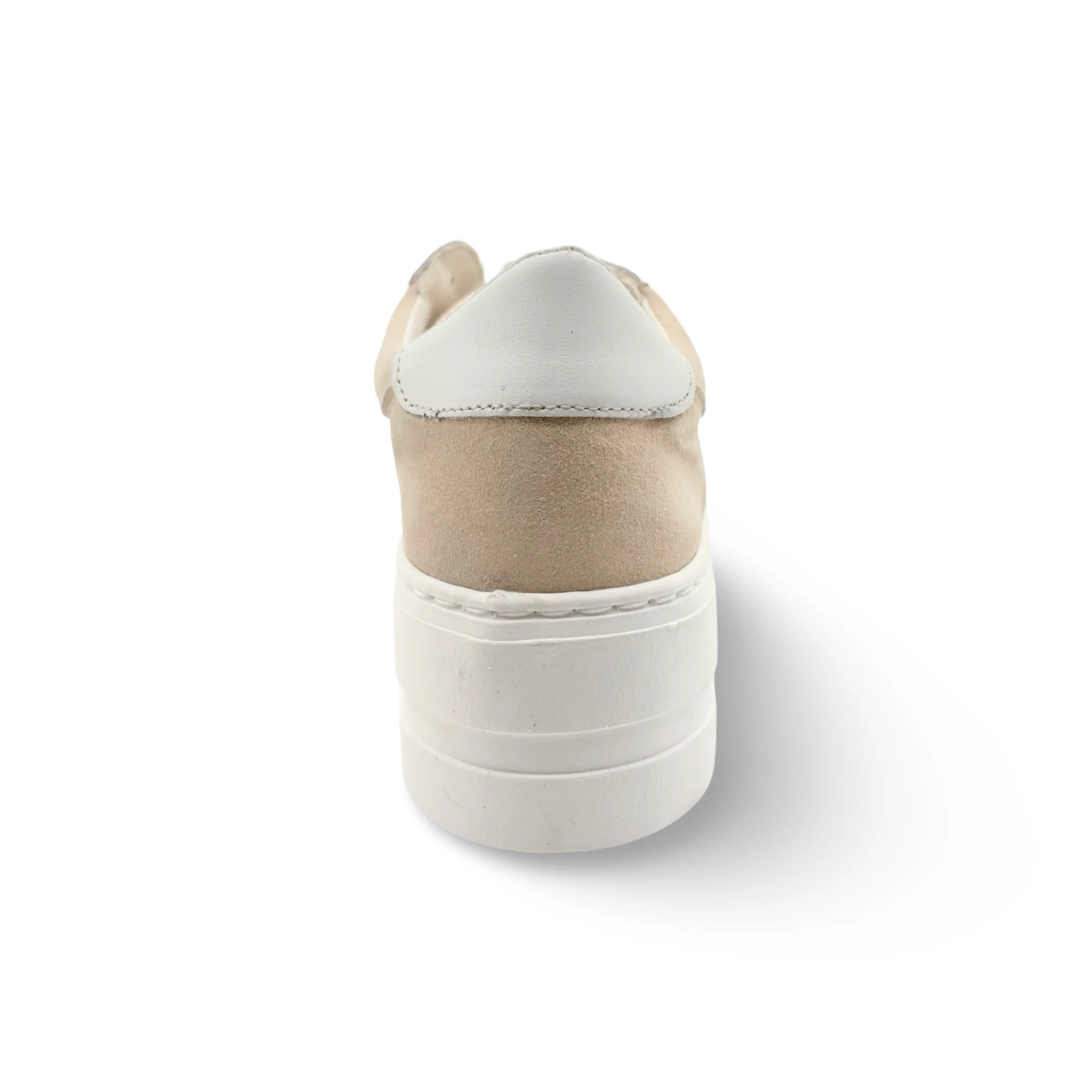 Marlo Gold/White Platform Trainer